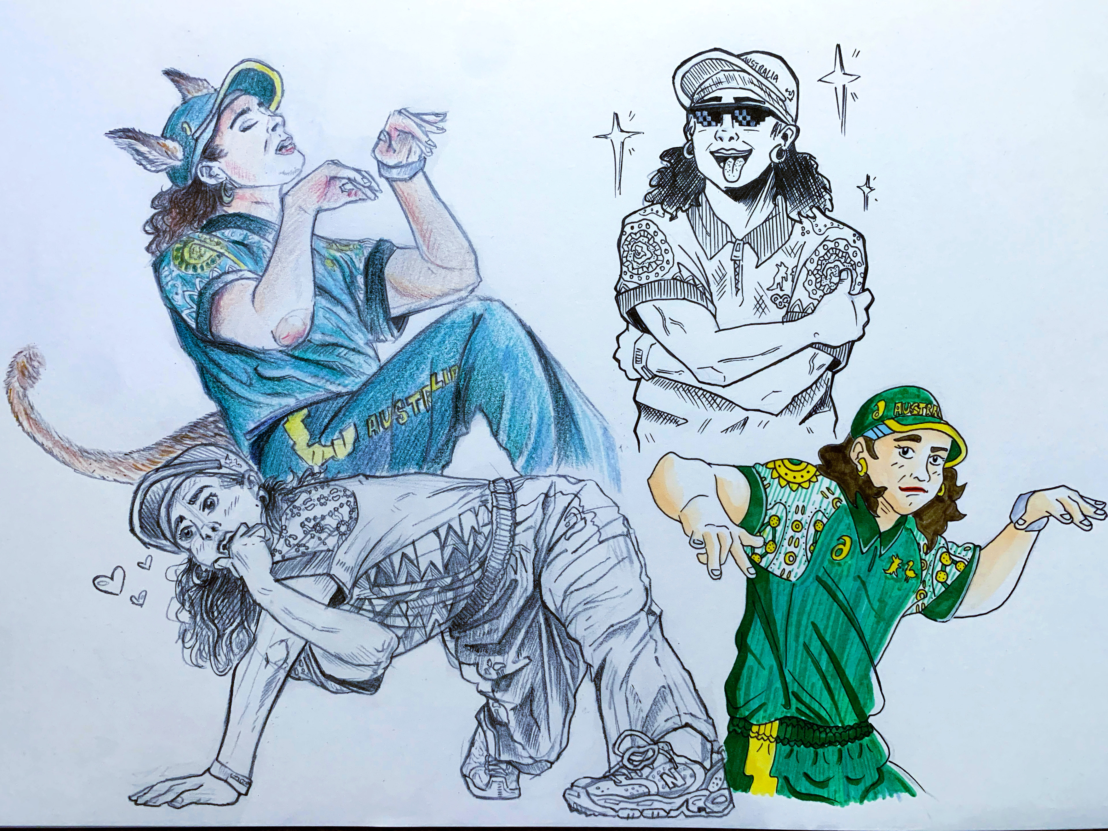 Raygun Studies from the Paris 2024 Olympics (Breakdancing) - Various Screencaps