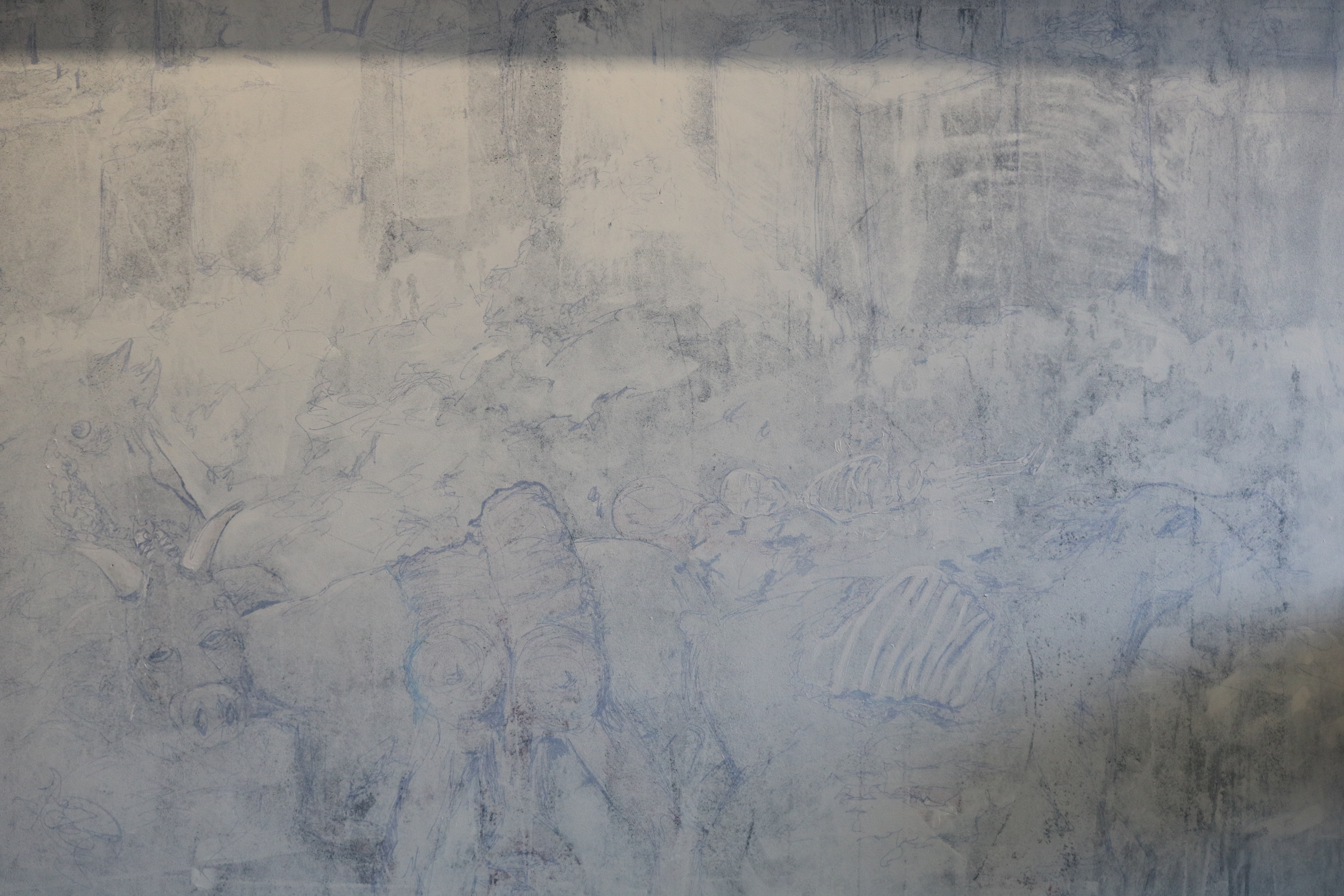 (Process Detail) Untitled mural, 2018