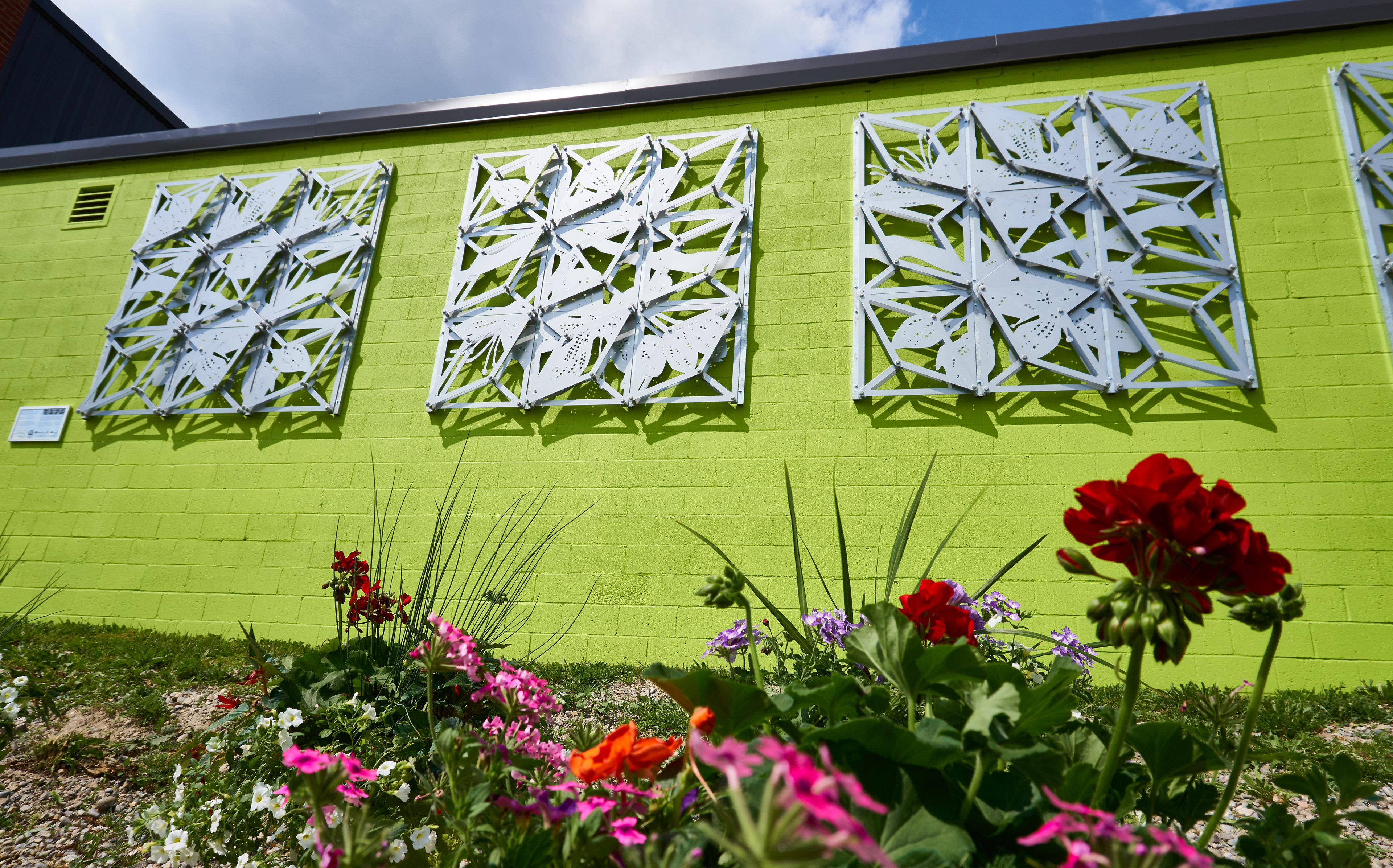 Panels Mounted to Community Centre