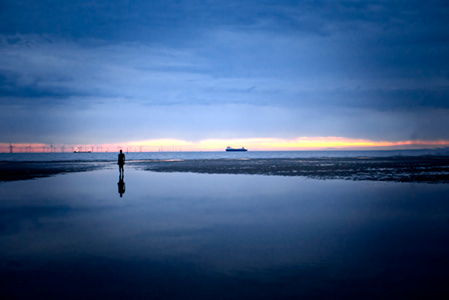 Iron Man on Crosby Beach