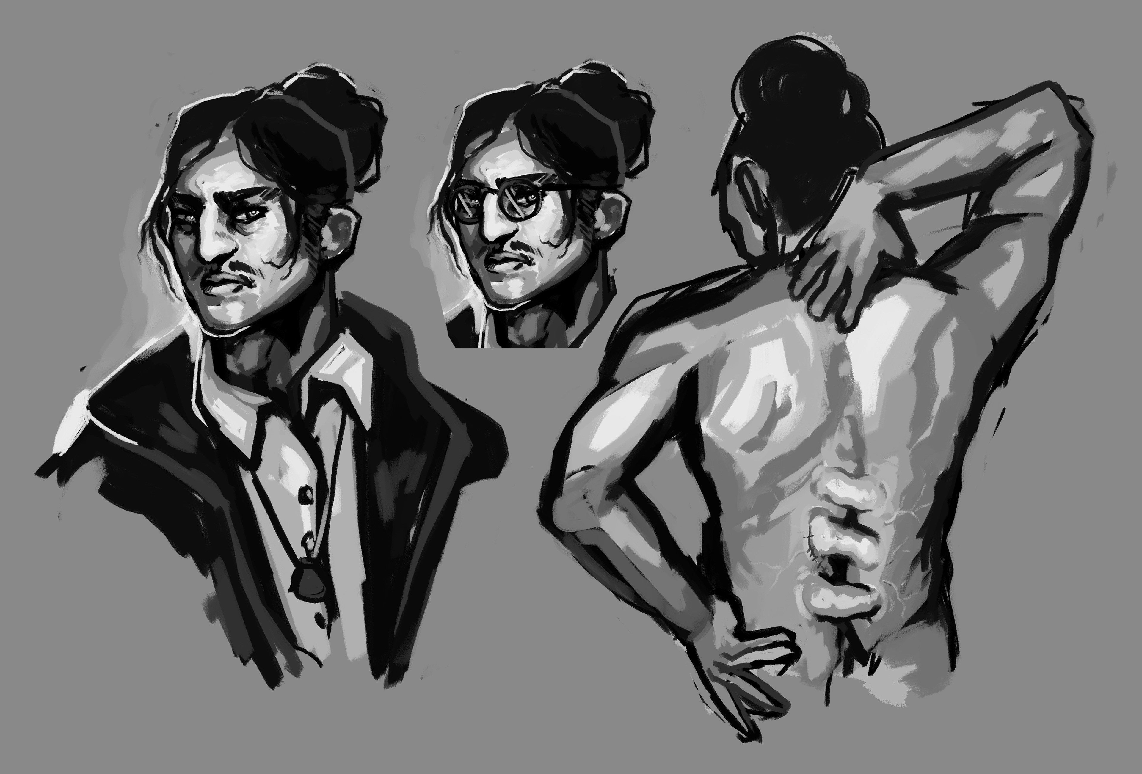 Rafael Blackwell - tormented doctor with a god in his spine
