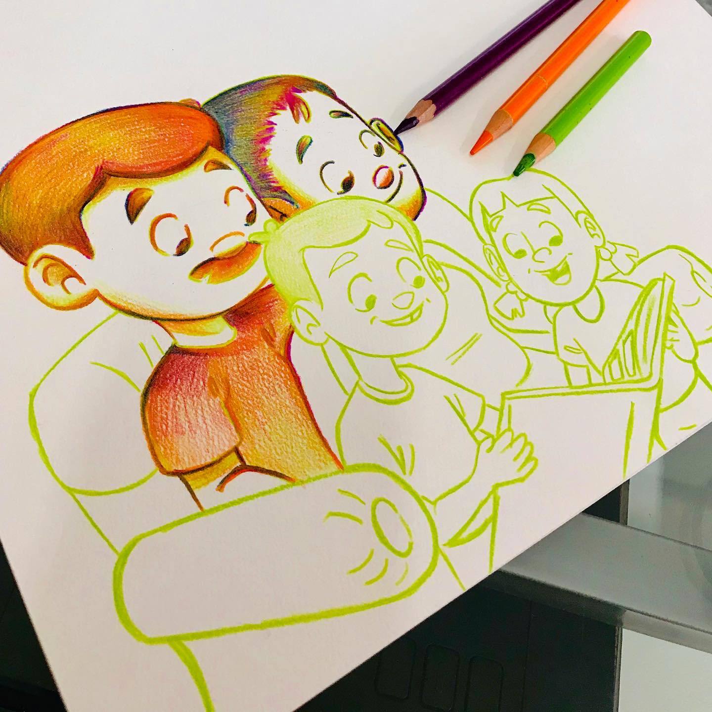 Color pencil art