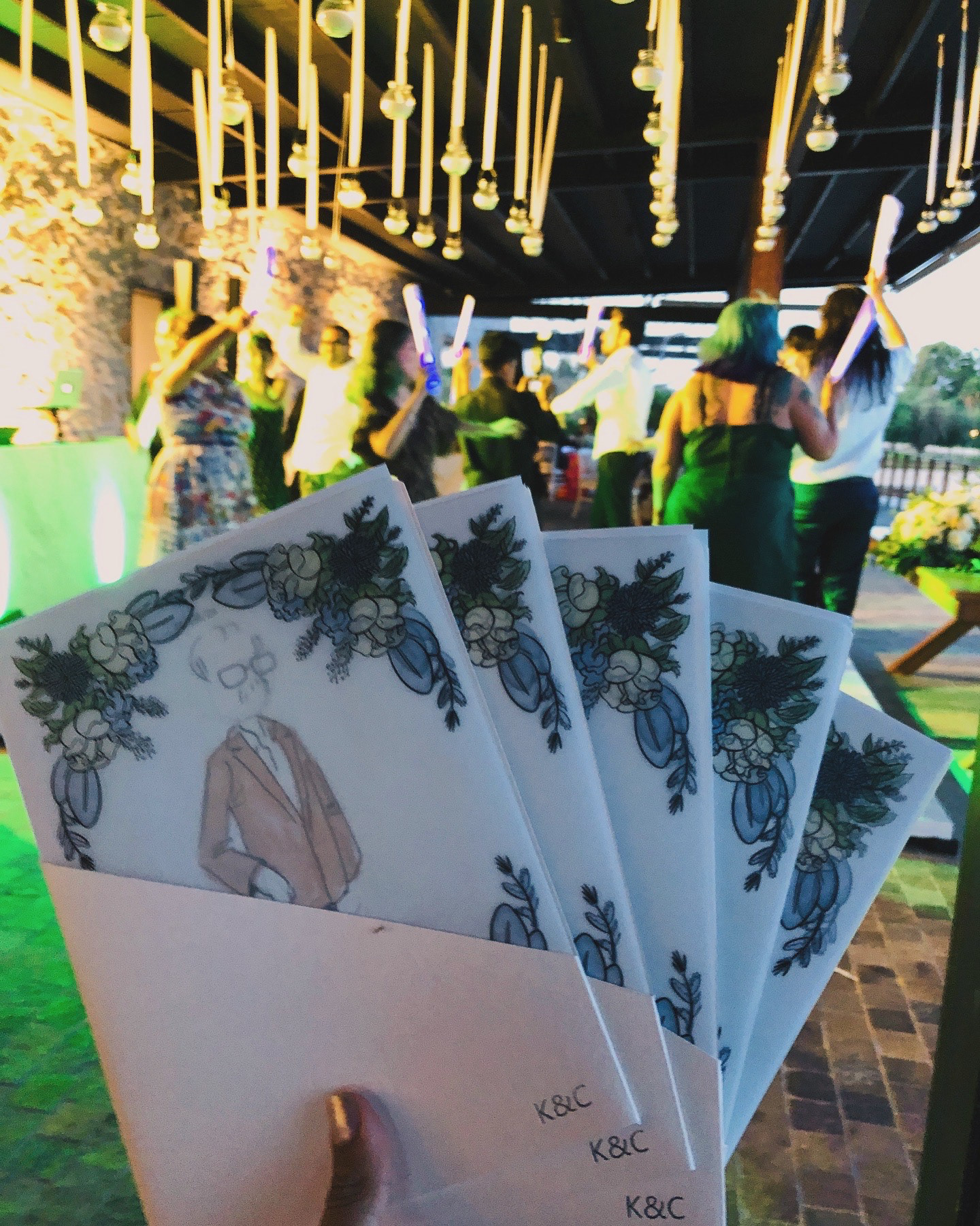 Wedding live painting