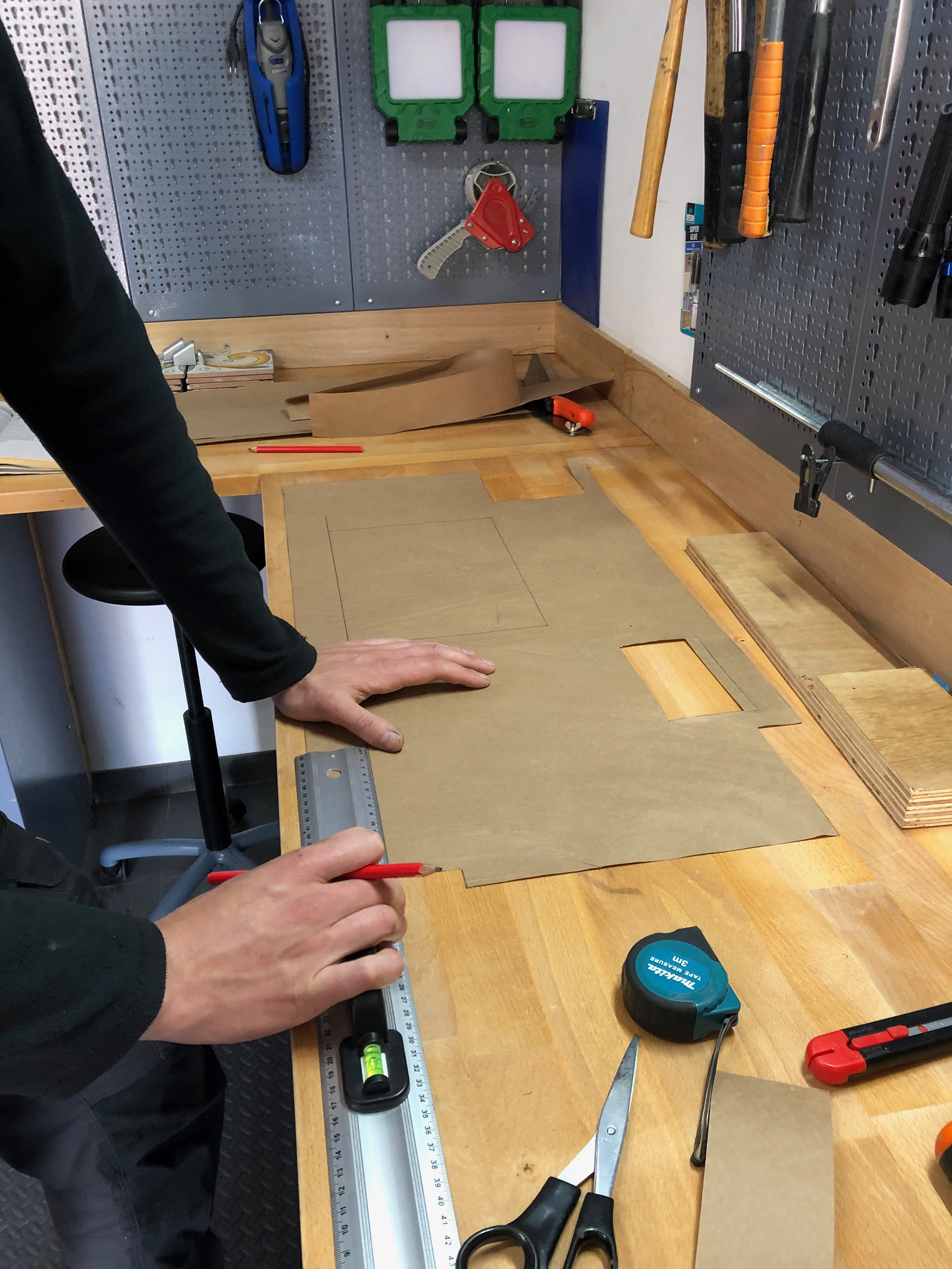paper template of front doors