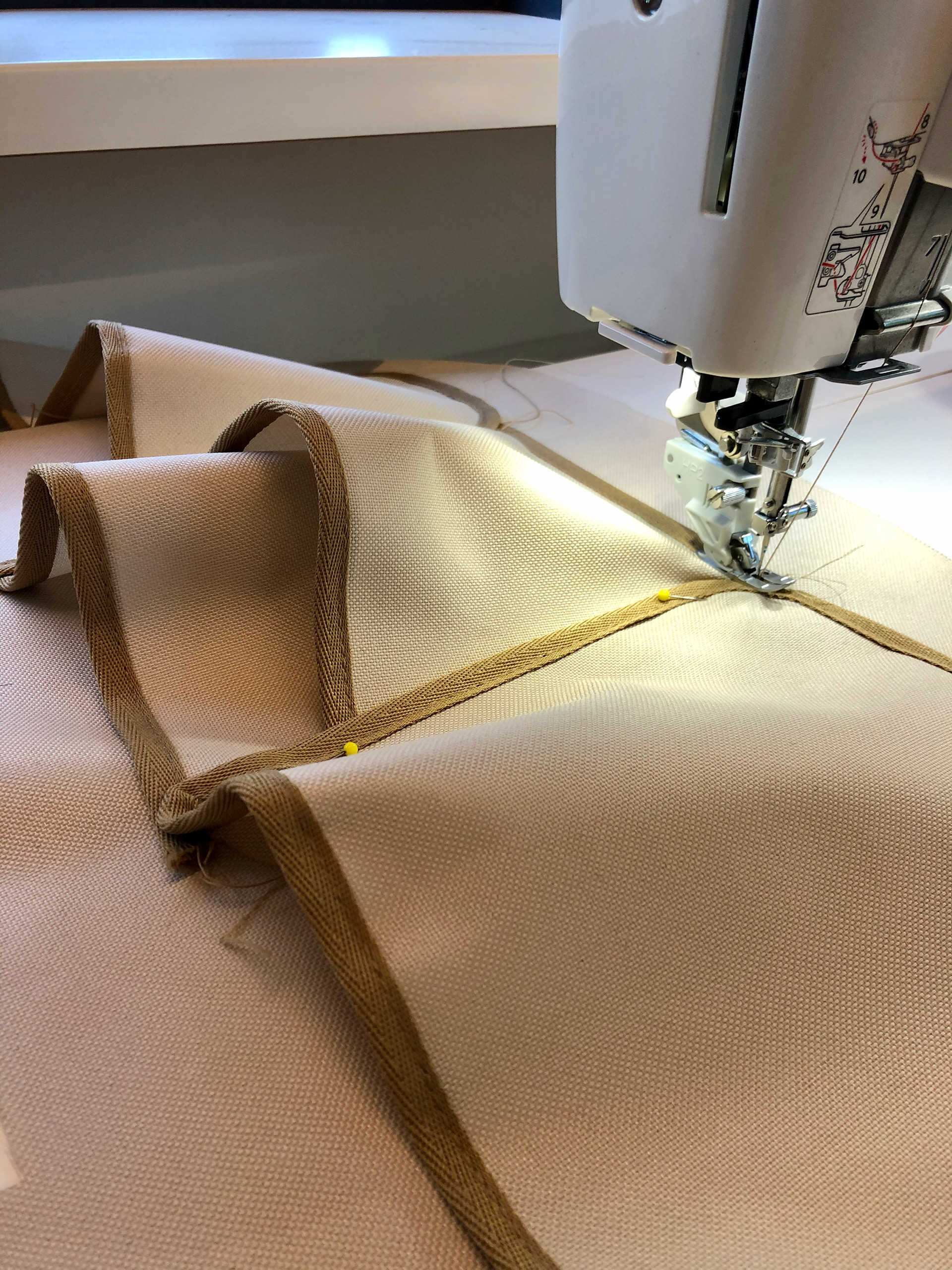 sewing everything together