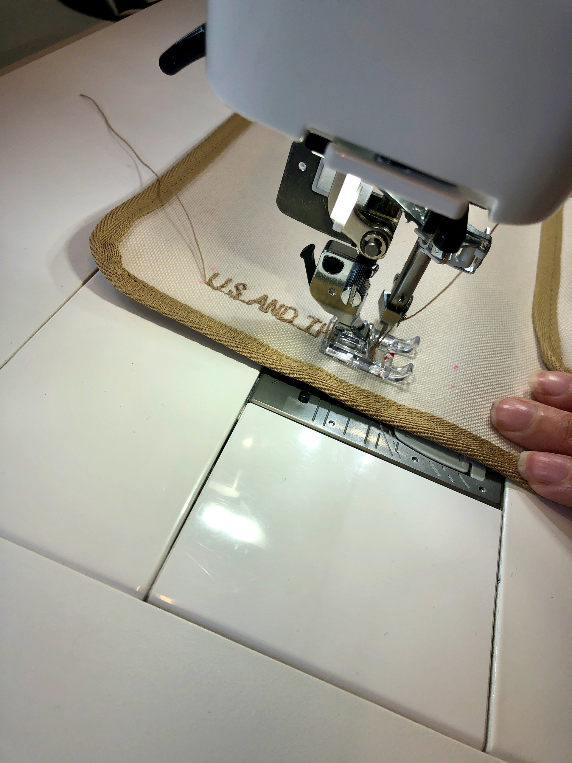 finishing touch with personalised `Us and the landy`