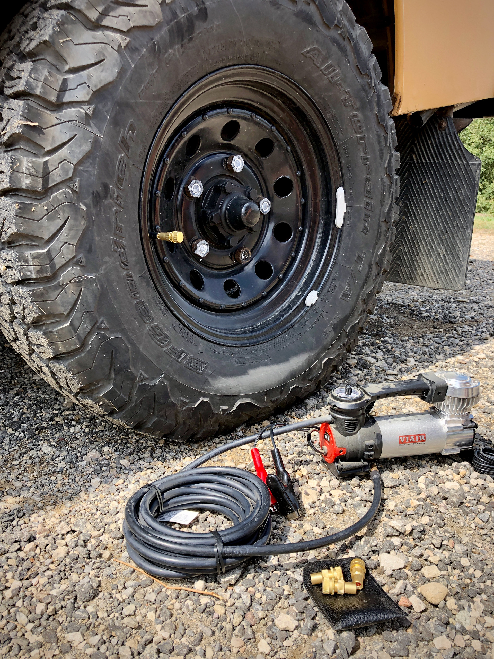 Tire deflation kit by euro4x4parts and Viair 88P compressor