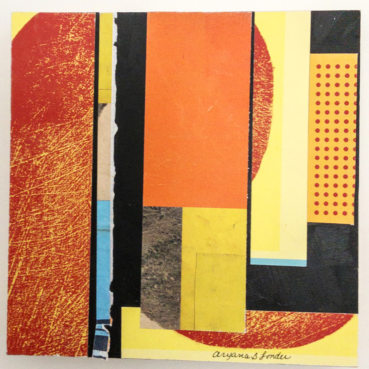 "Walking to the Light". 6" x 6"