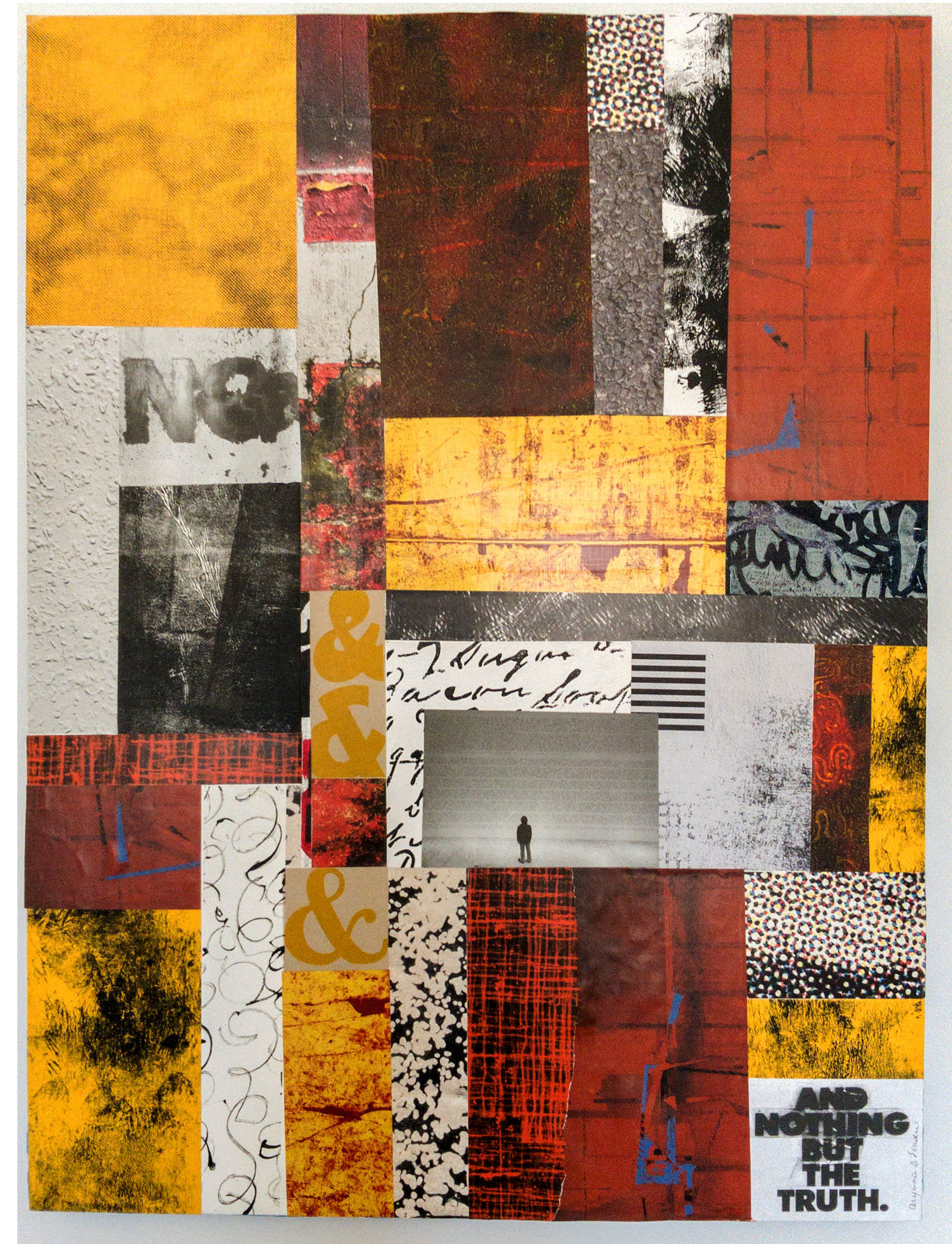 "And And And...24" x 16" on cradled board