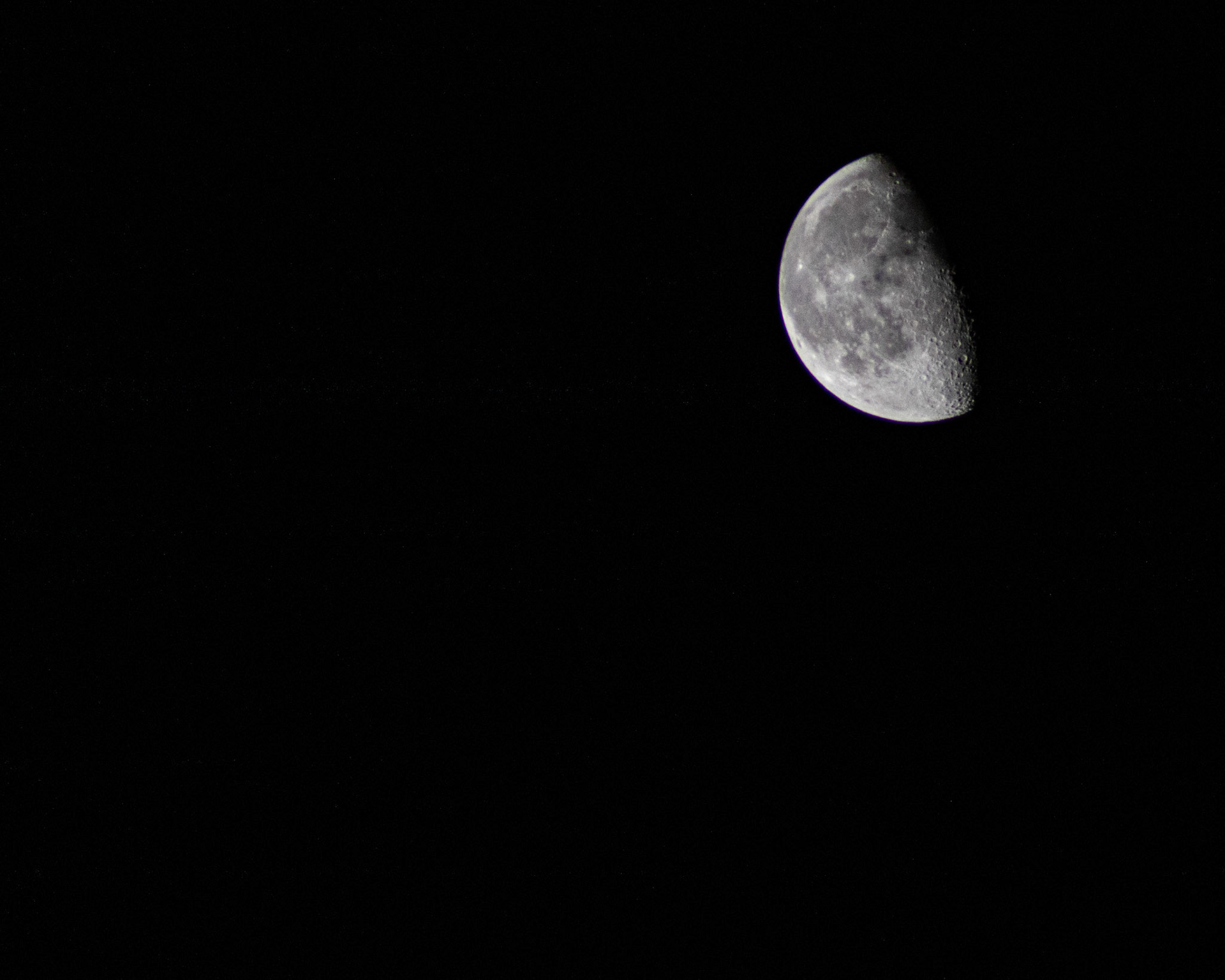 One of my many images of the moon taken out of my window.