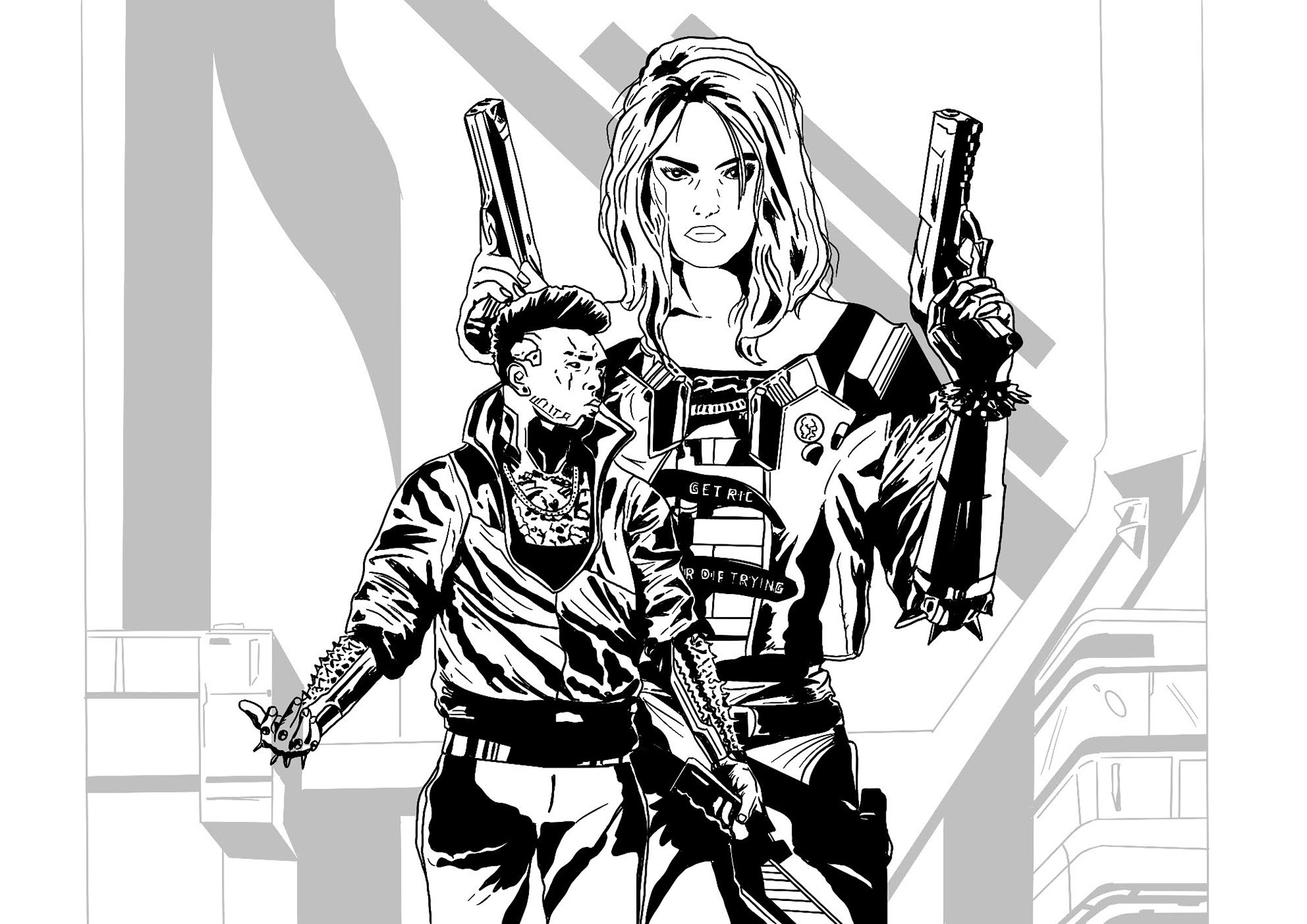 Style Over Substance - Cyberpunk 2077 Poster Concept Art