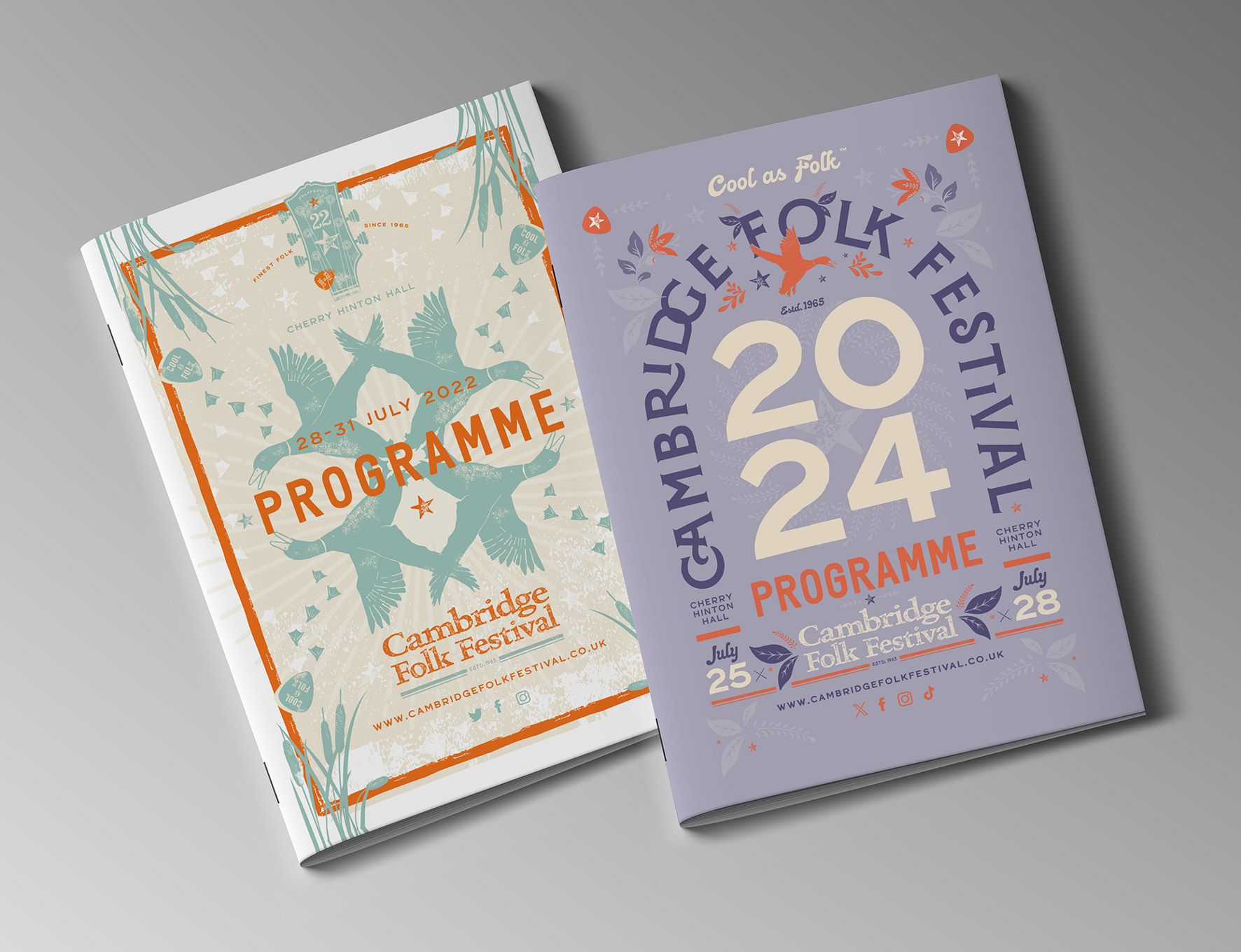 Creating a cherished and collectible item. Encapsulating the visual theme for each year's Cambridge Folk Festival, and holding all the necessary artist and event content.