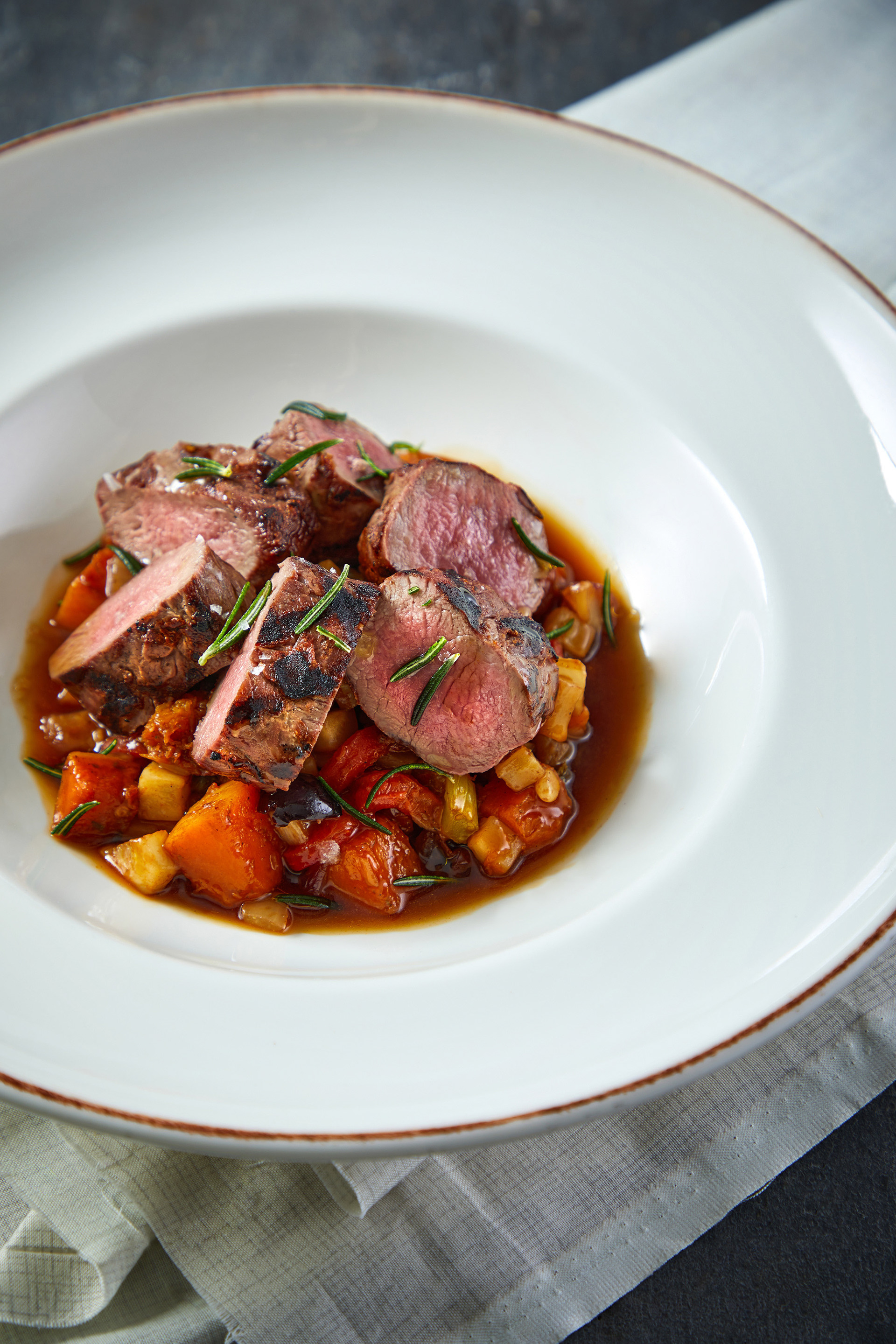 Scottish Venison, Squash Caponata, Bar & Grill