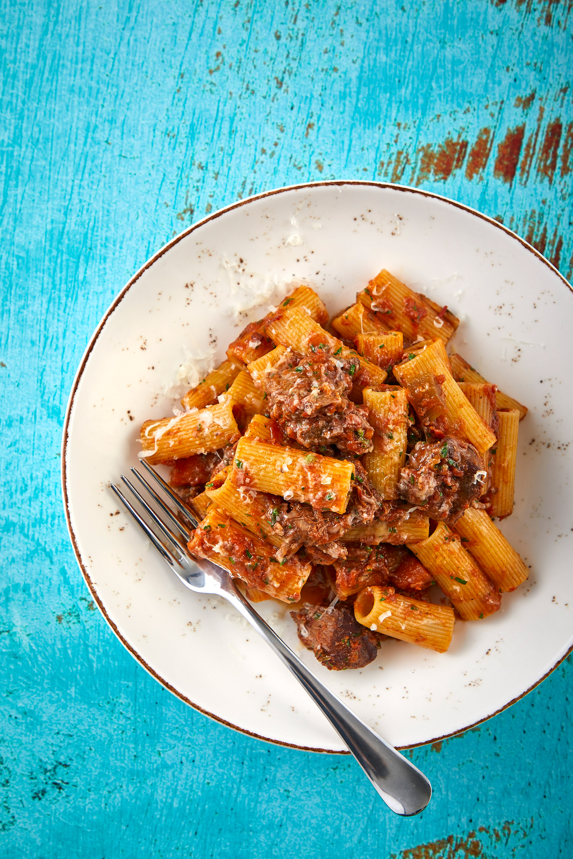 Rigatoni with Wild Boar Ragu, Gino D’Acampo