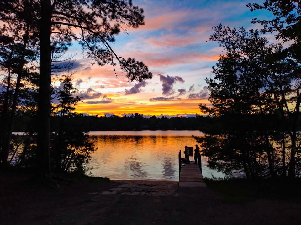 Sunset August 2021 Boat Launch Dock David Steele