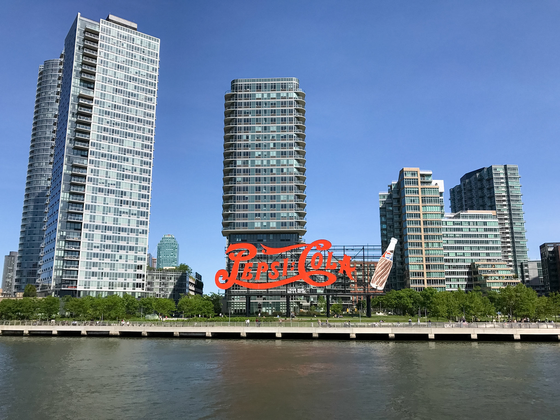 Pepsi Cola Sign from the East River
