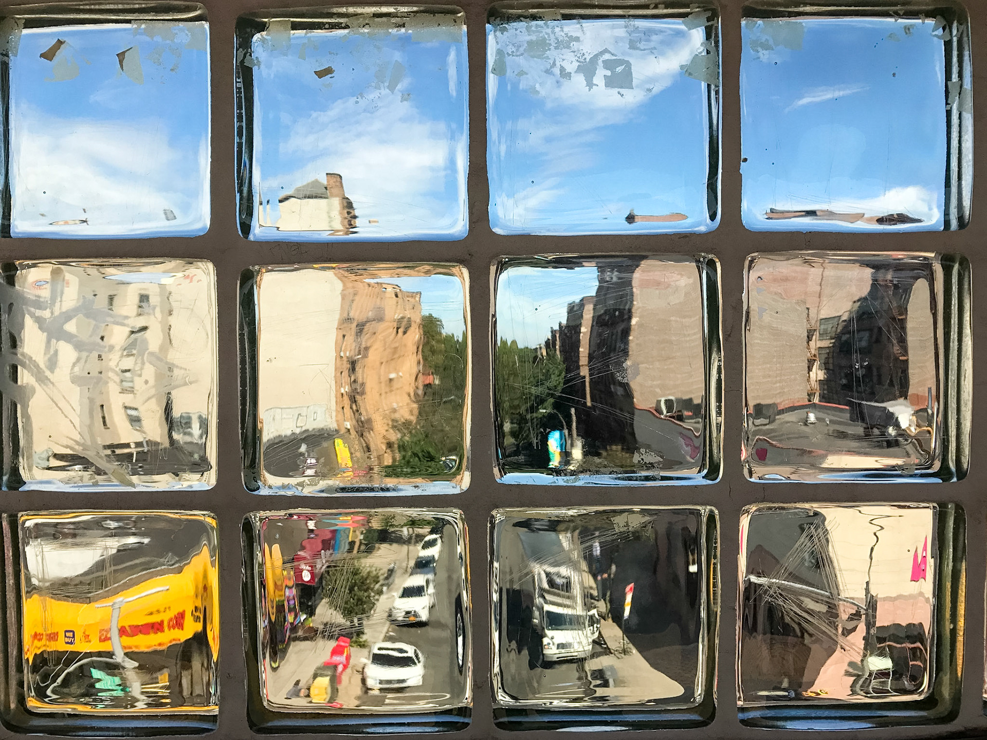 View from elevated train platform, Astoria Queens
