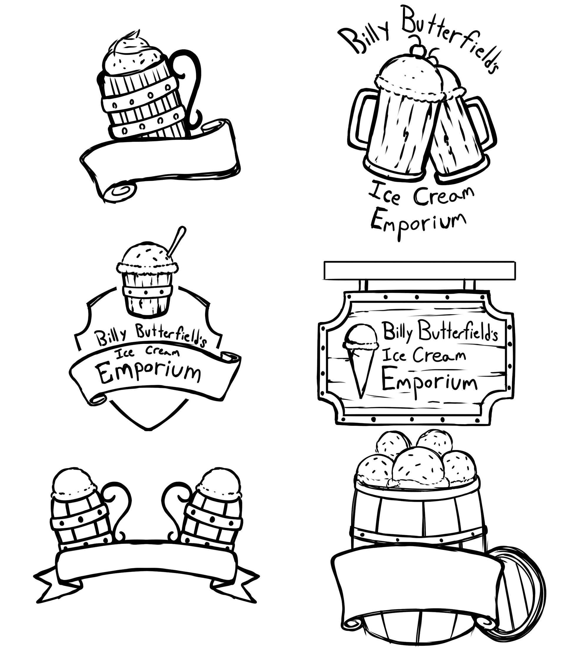 Logo Rough Thumbnails