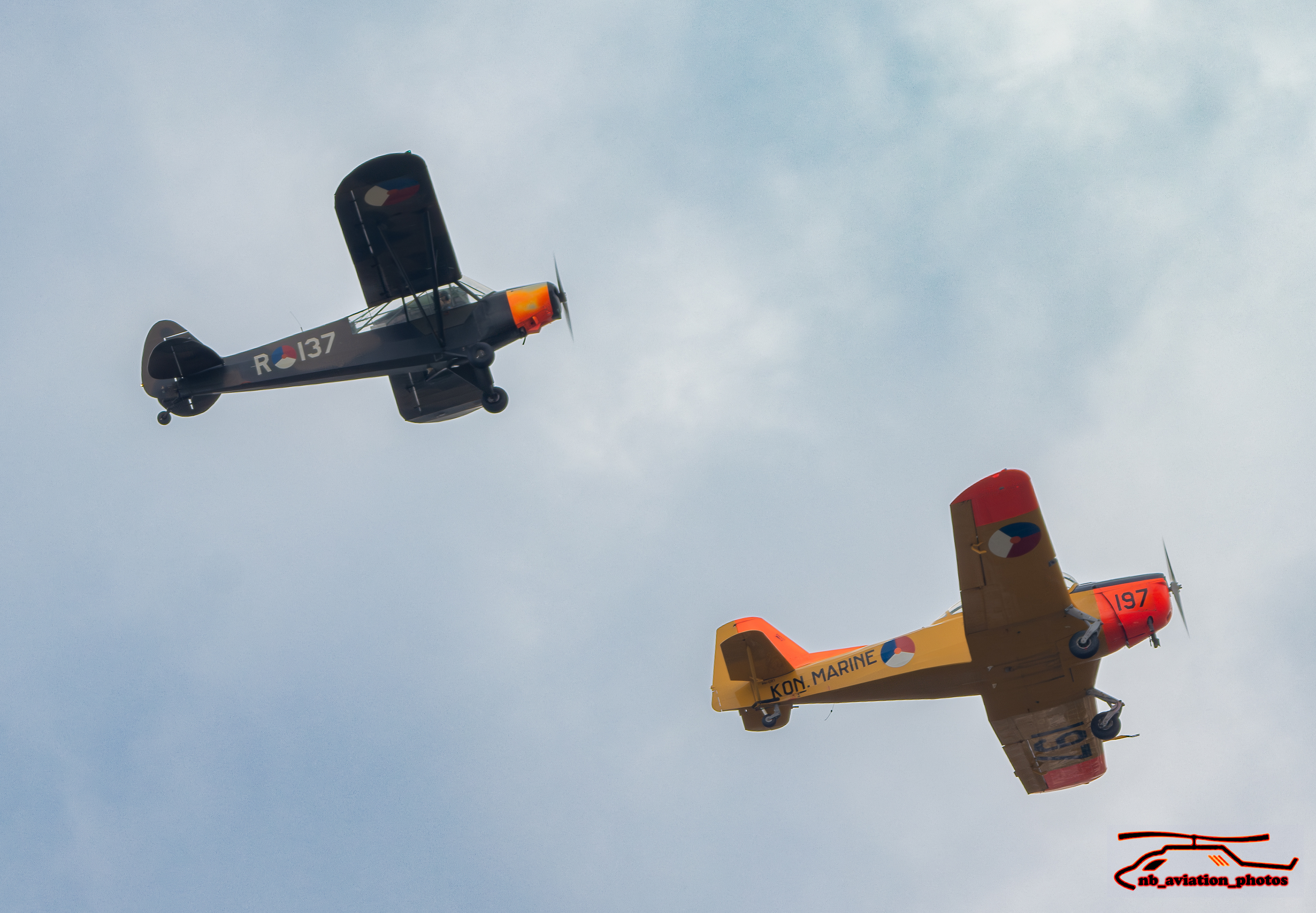 Piper PA-18 Super Cub + Fokker S.11 Instructor 
