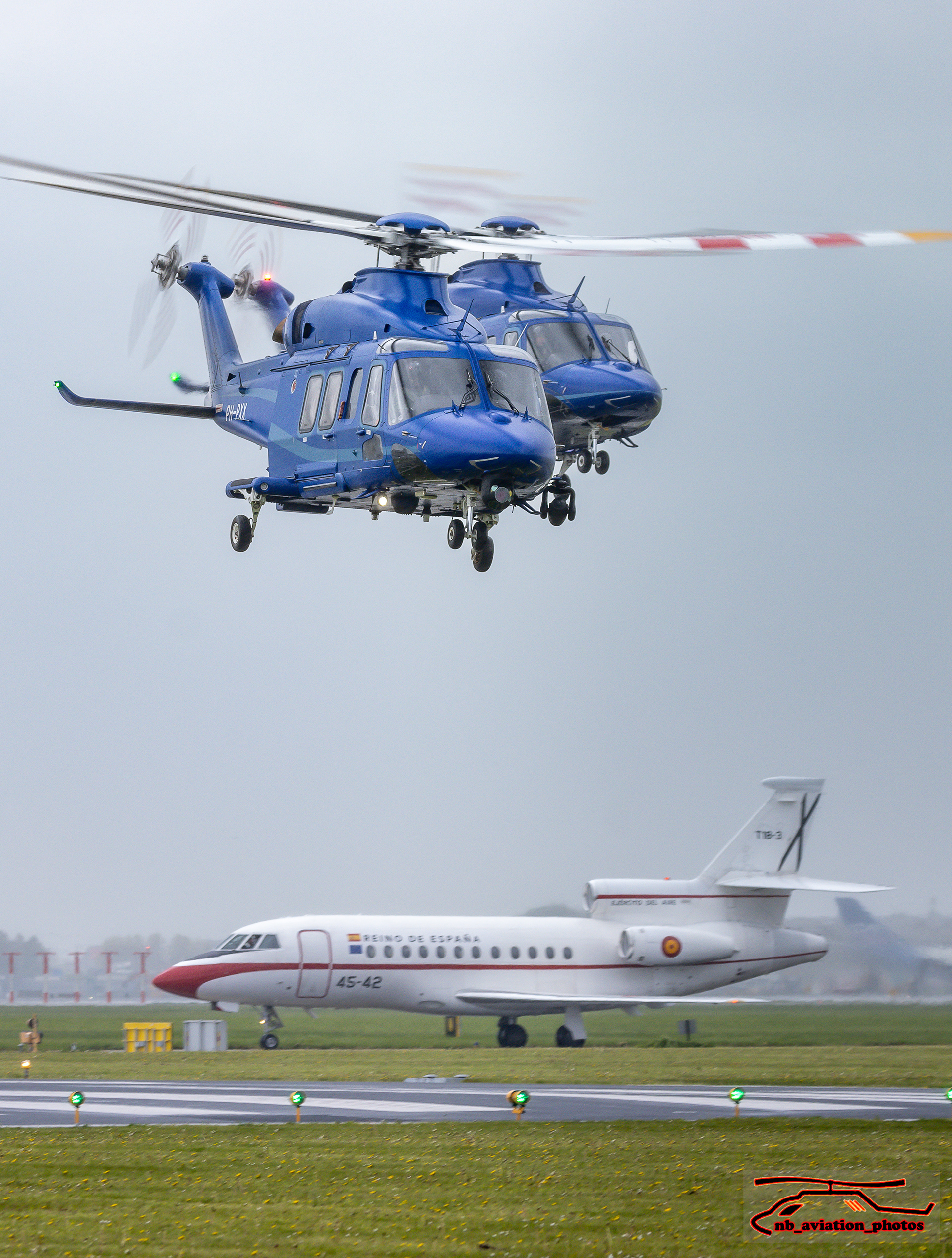 (Politie) Agusta Westland AW139 & "Ejercito del Aire" Dassault Falcon 900B