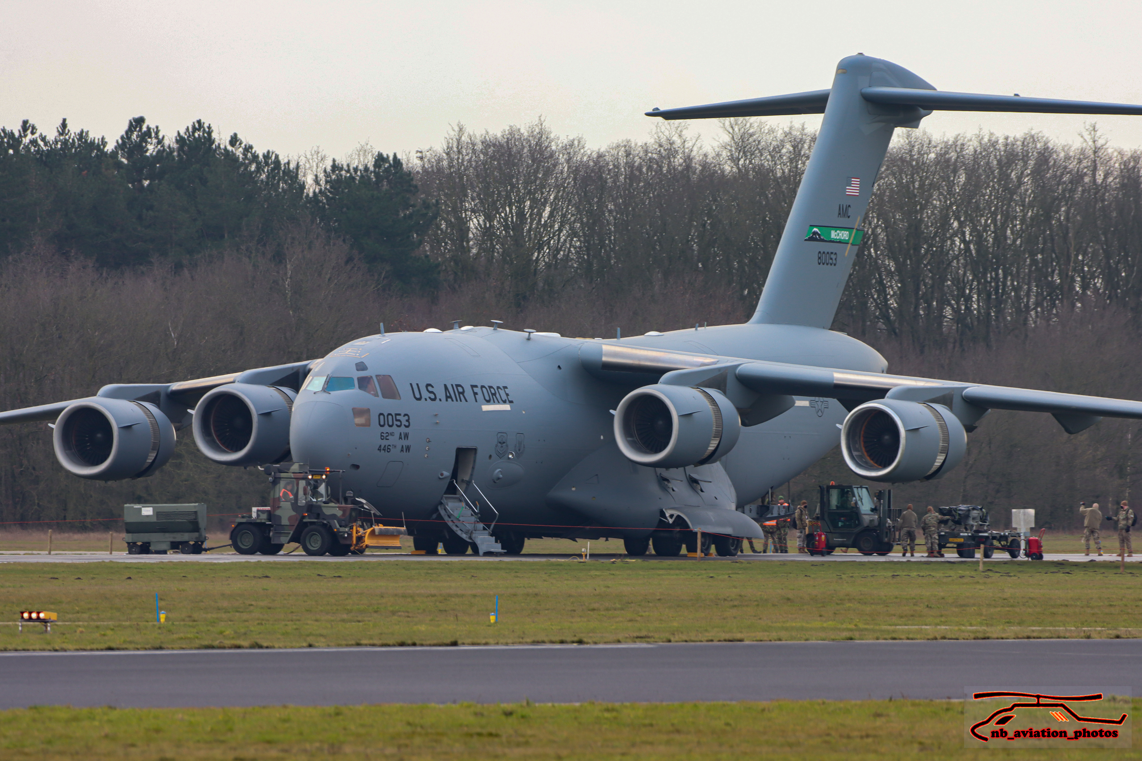 Boeing C17 "Nuke Carrier" Globemaster III "van 62d Air Lift Wing" USA