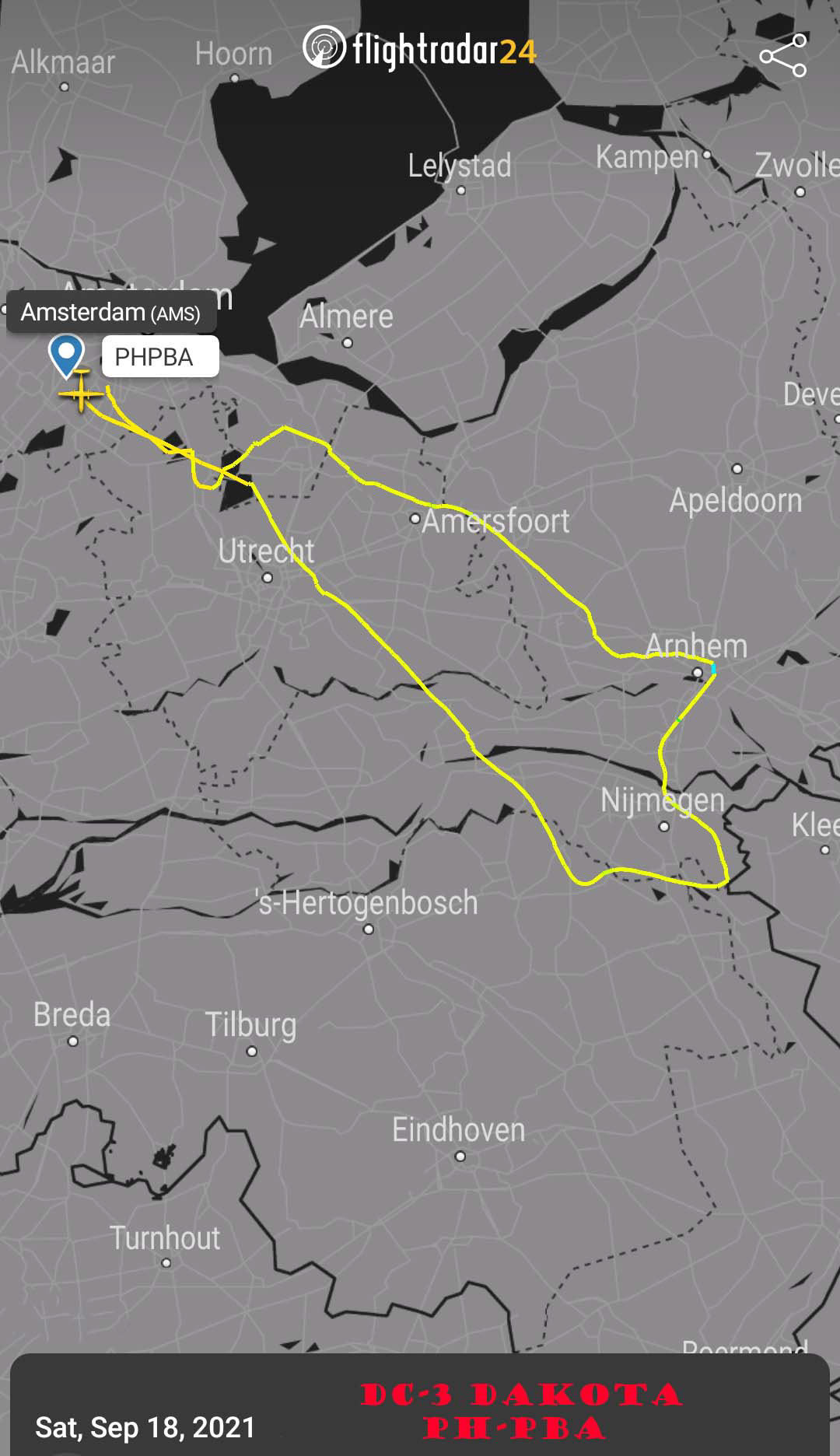 Market Garden 'Vlucht Route"