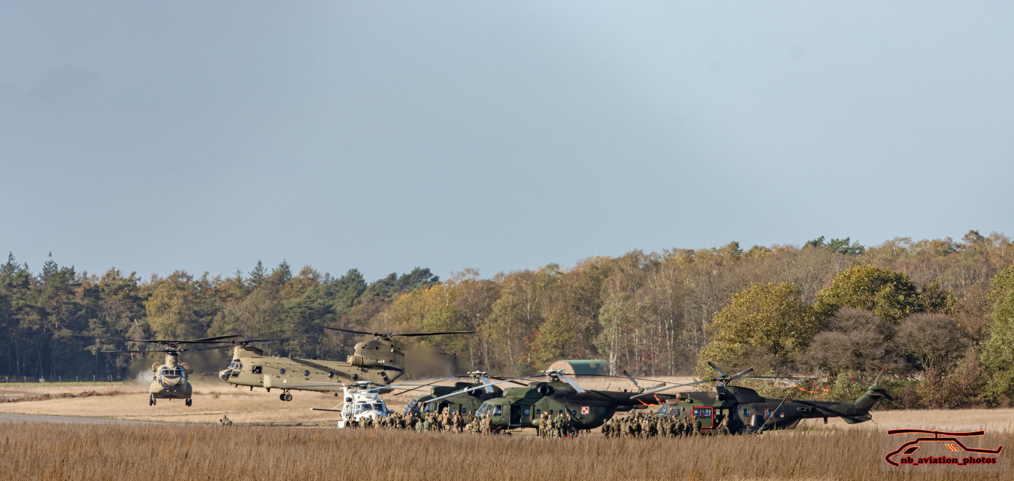Start van de oefening (Vliegbasis Deelen)