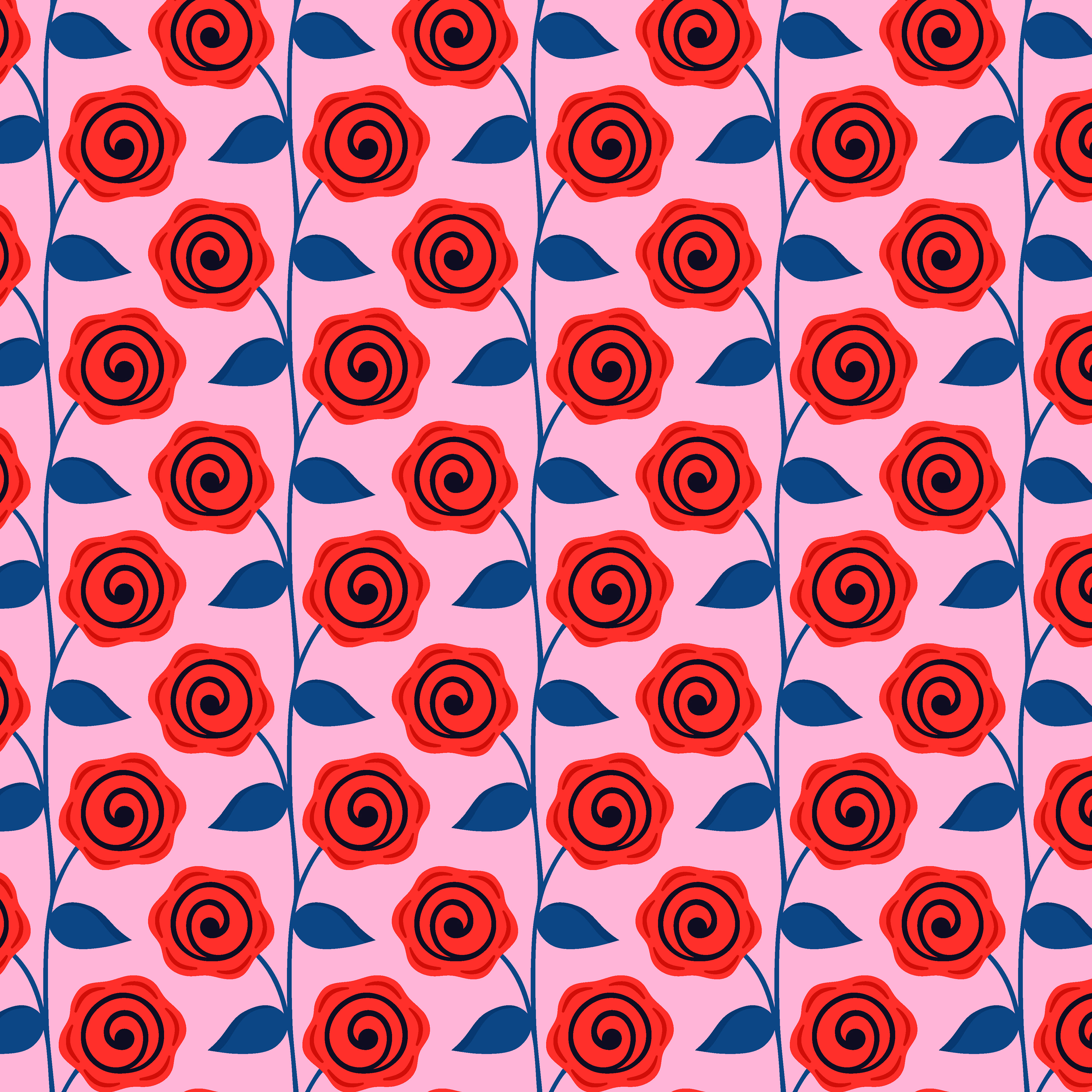 Climbing Roses Pattern