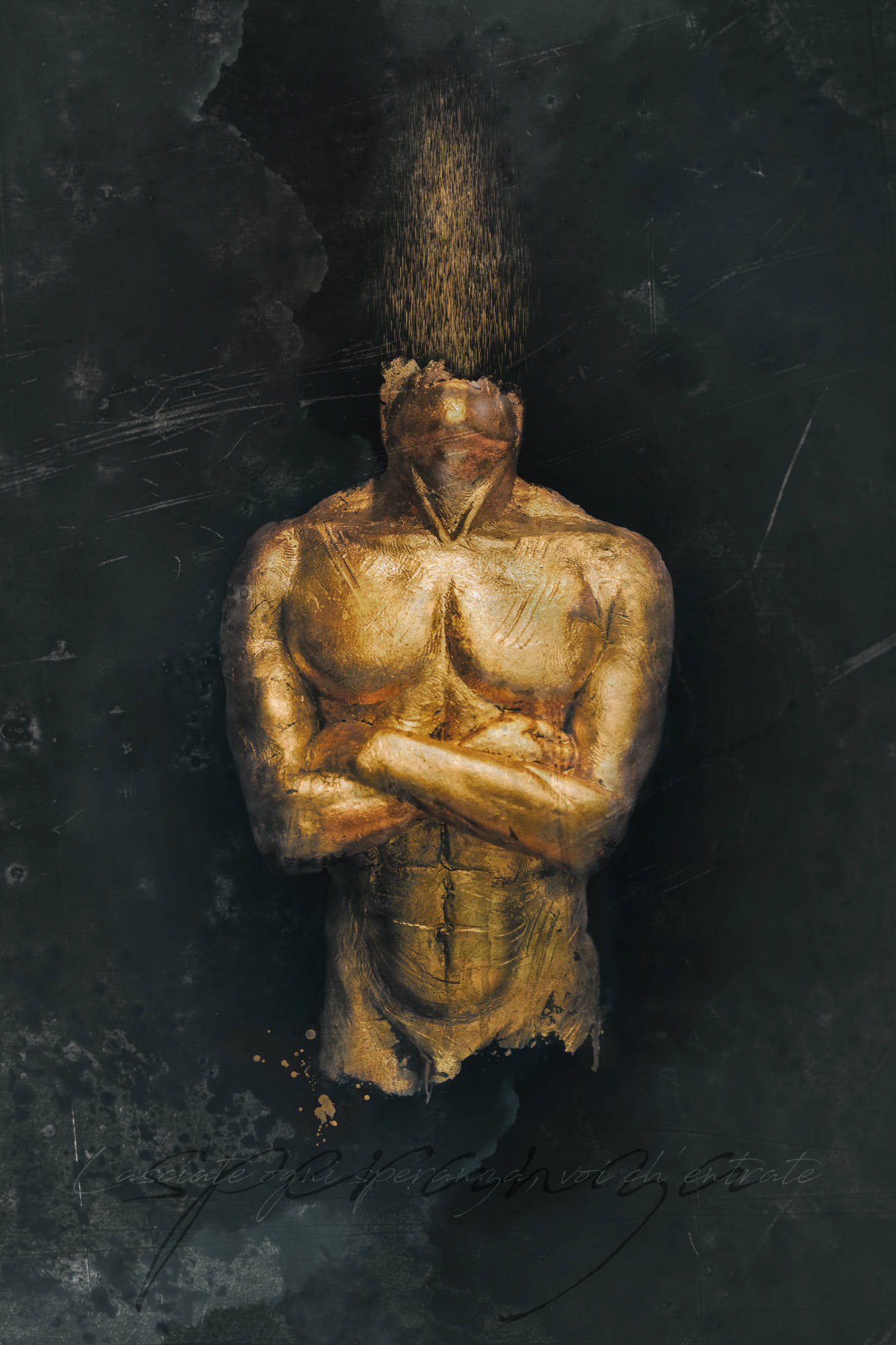 Lasciate ogni speranza, voi ch'entrate / Lasst, die ihr eintretet, alle Hoffnung fahren | Bildcollage © Heinz Kleim / KleimDesign