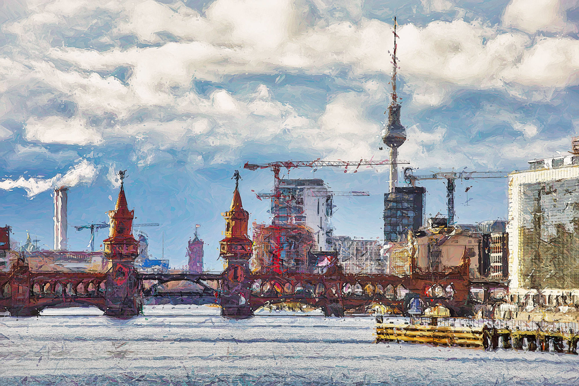 Berlin - Oberbaumbrücke © Heinz Kleim / KleimDesign