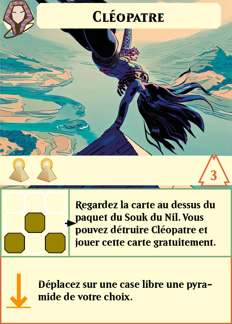 Cleopatra had an ETB effect at first, and used pyramid resources.