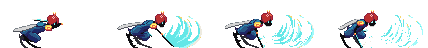Animation of the second cycle's sprite