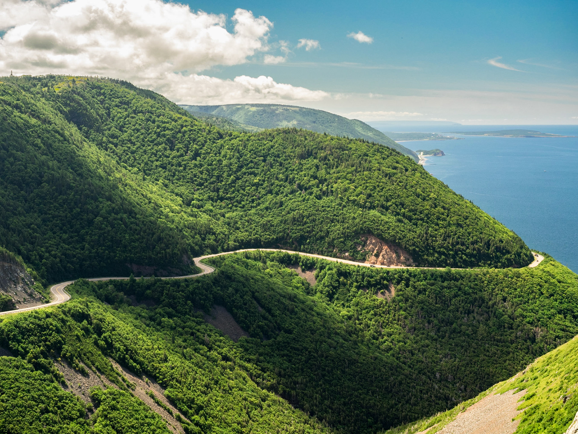 Cabot Trail, Cap Breton, côté golfe du St Laurent