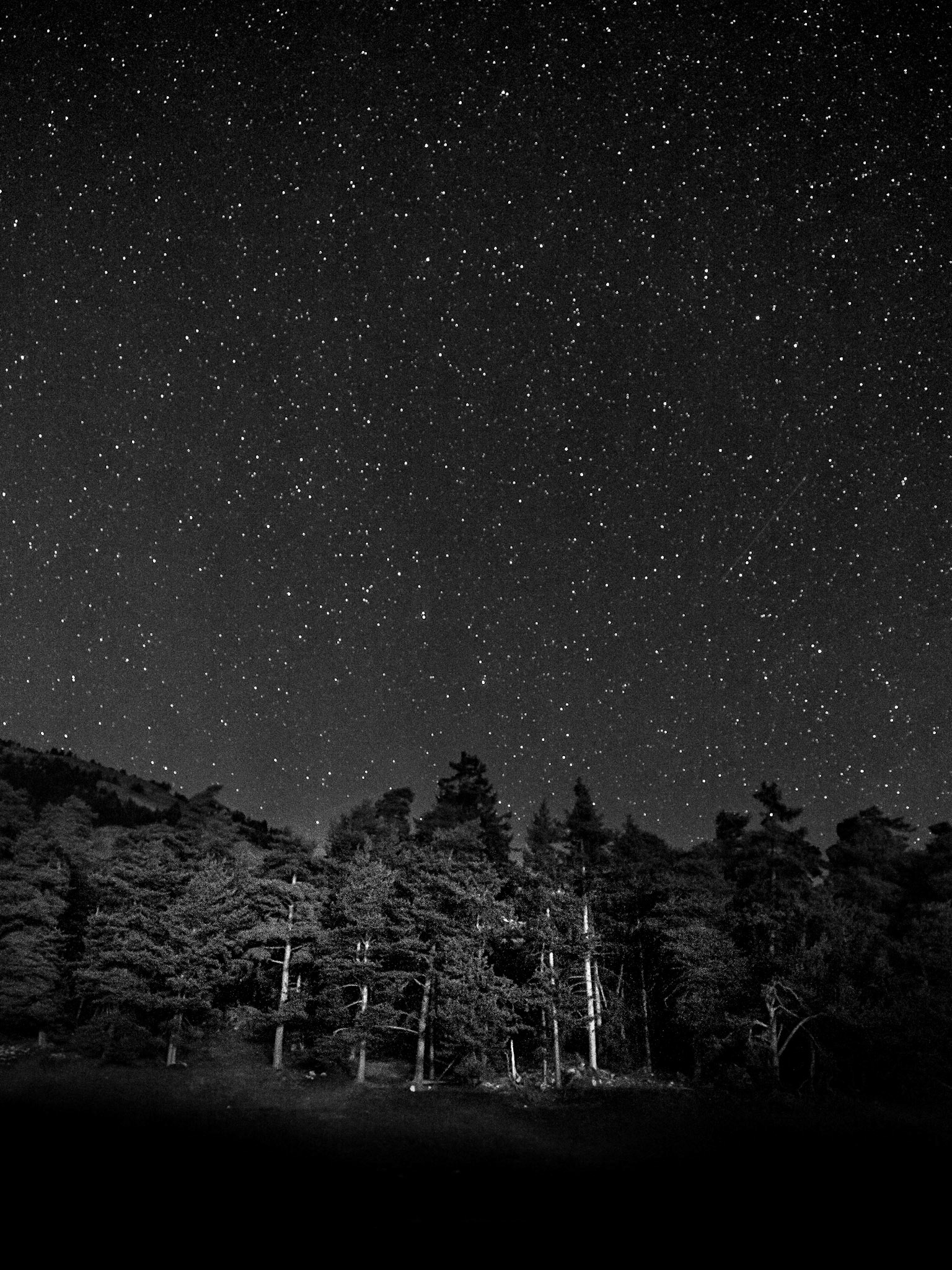 la montagne et la nuit
