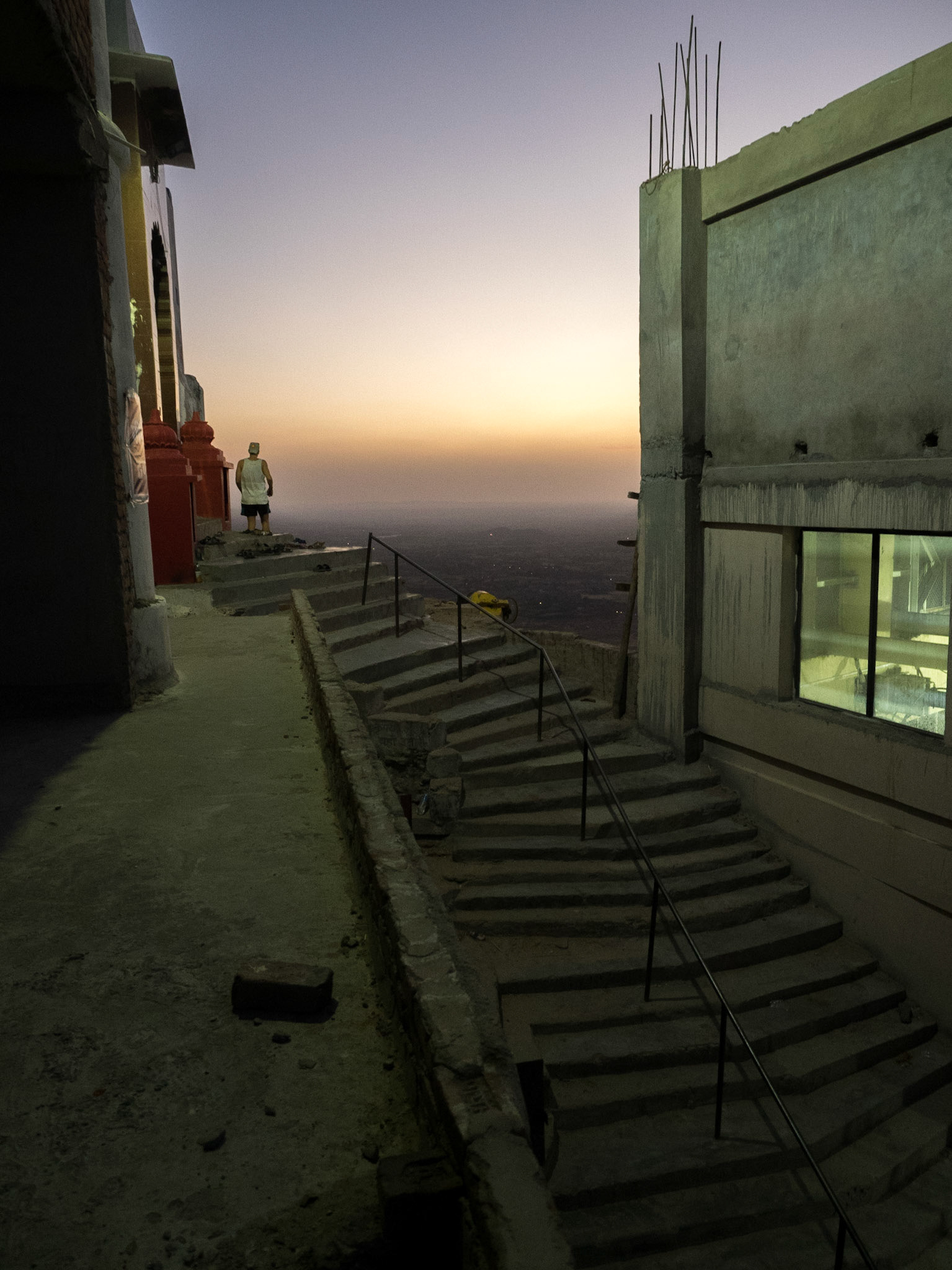 Les pélerins ne sont pas toujours ceux auxquels on pense. Les "sundowners" sont nombreux ici.