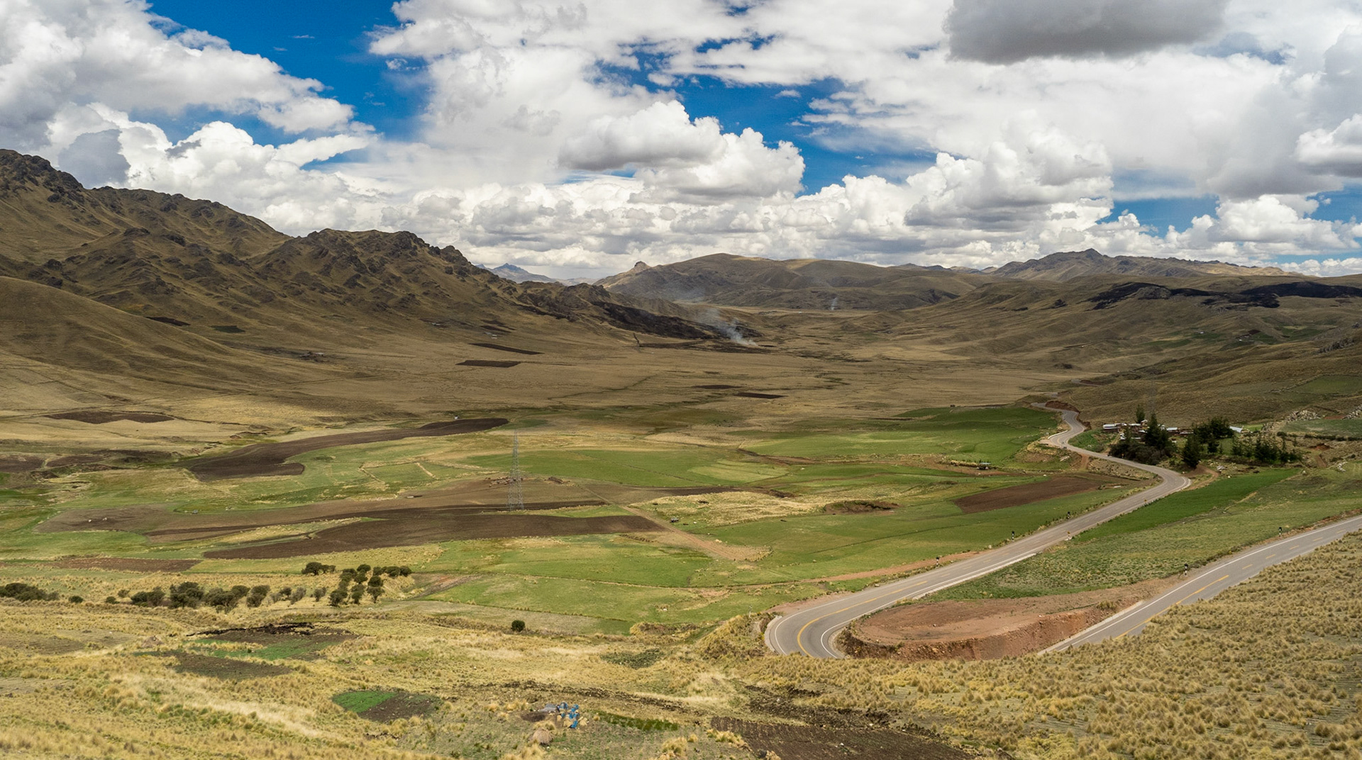 Sur la route entre Chivay et Cuzco