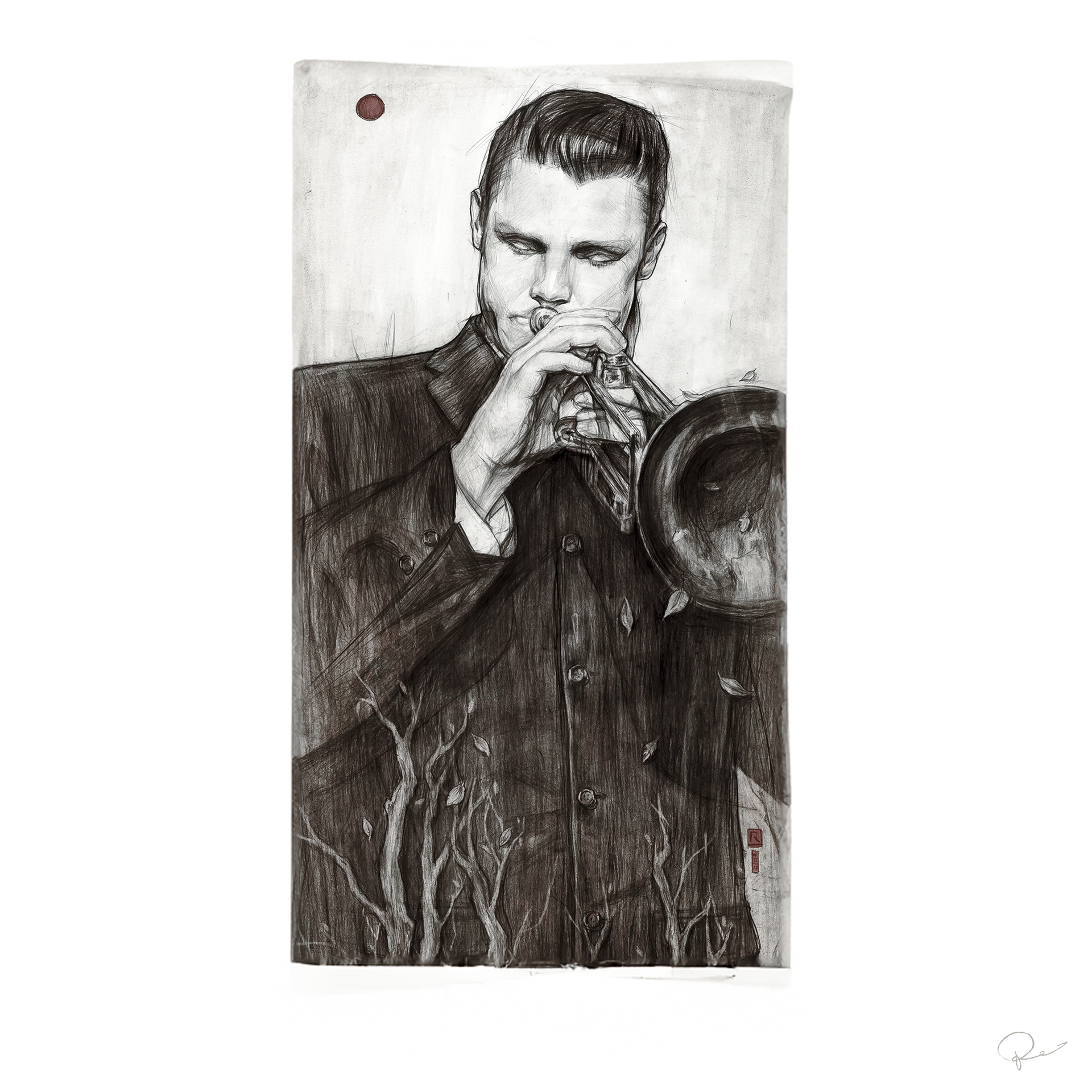 Chet Baker (Made in Photoshop 2024)