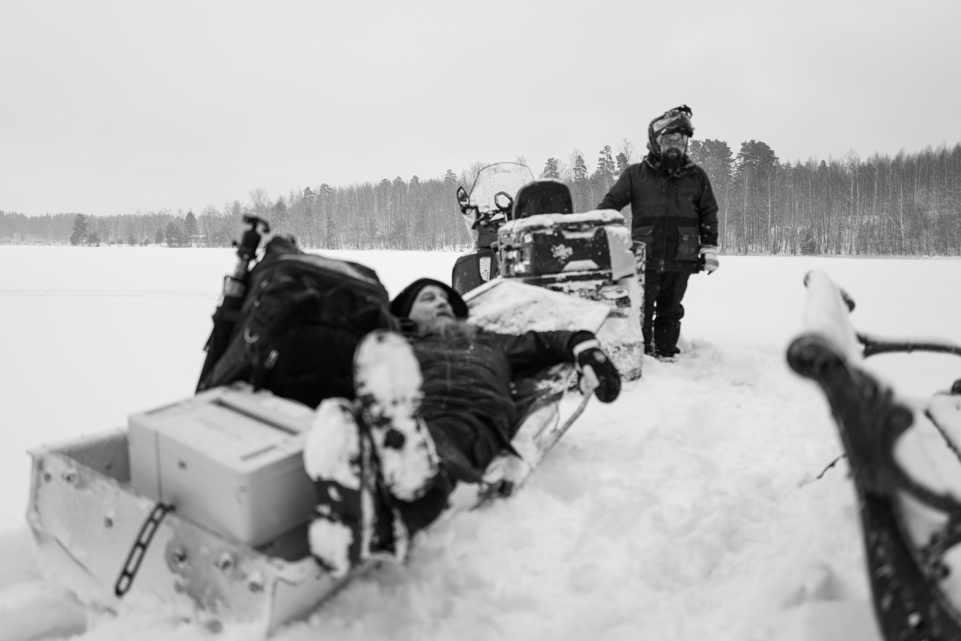 Photo of Pete working by Nina Luostarinen