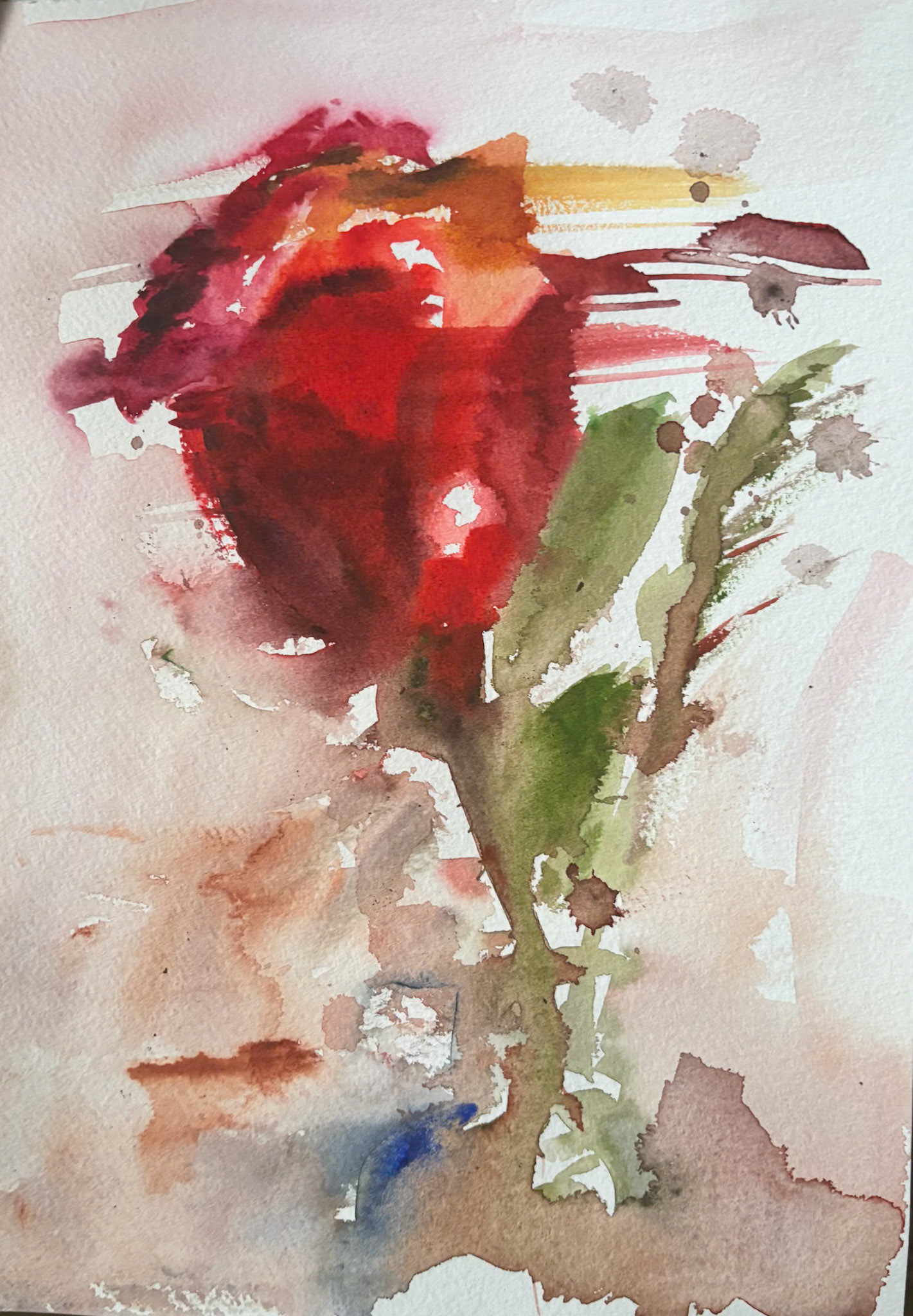 Fleur inacheve