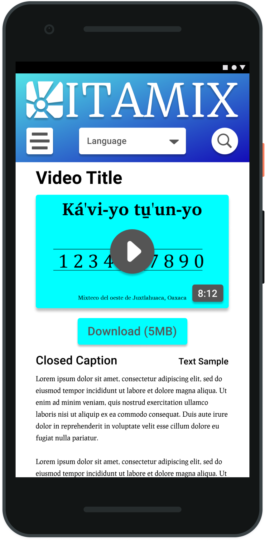 Single Video Pagae
