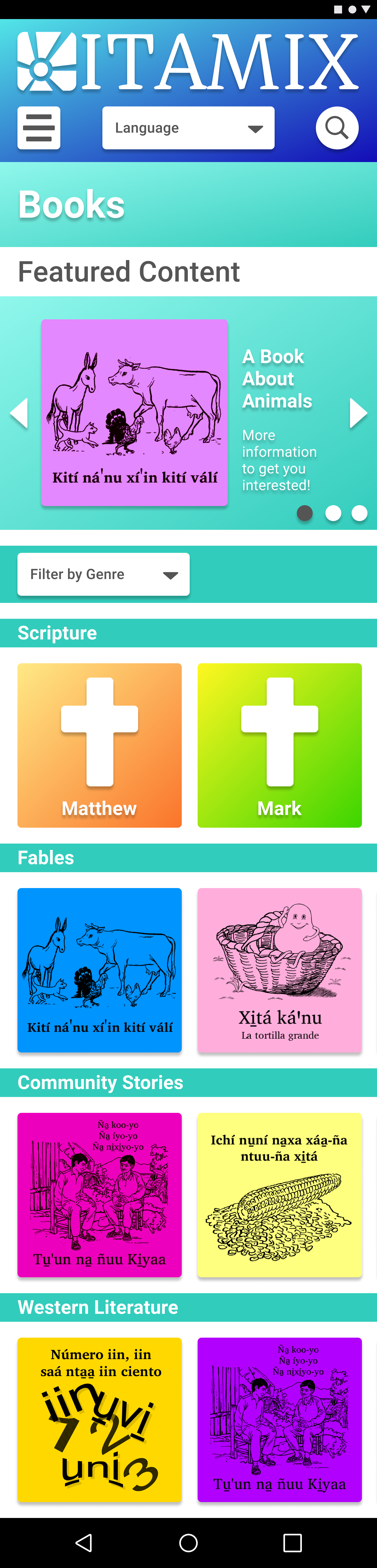 Book Page Sorted by Genre