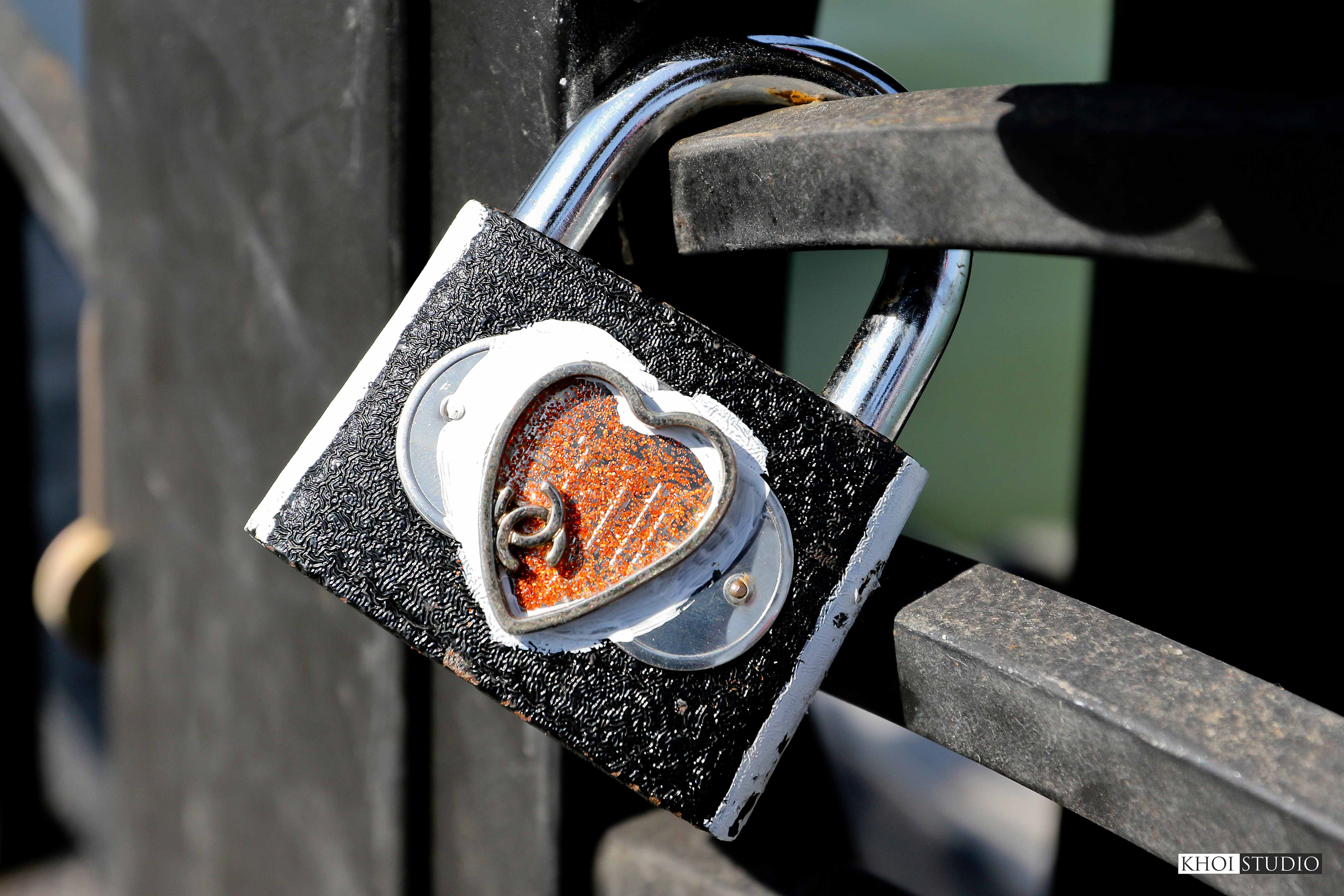 Love Lock Bridge in Da Nang, Vietnam
