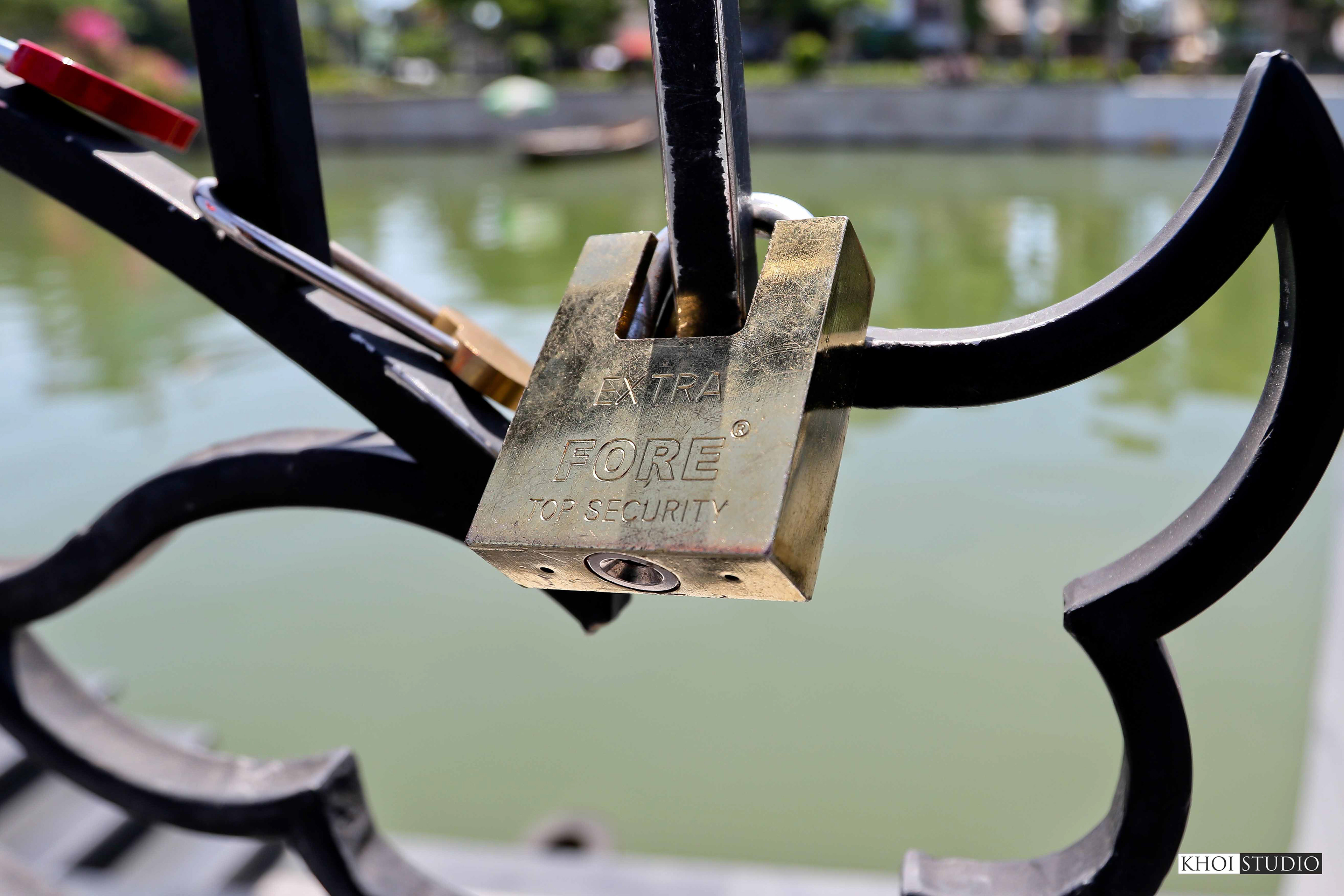Love Lock Bridge in Da Nang, Vietnam