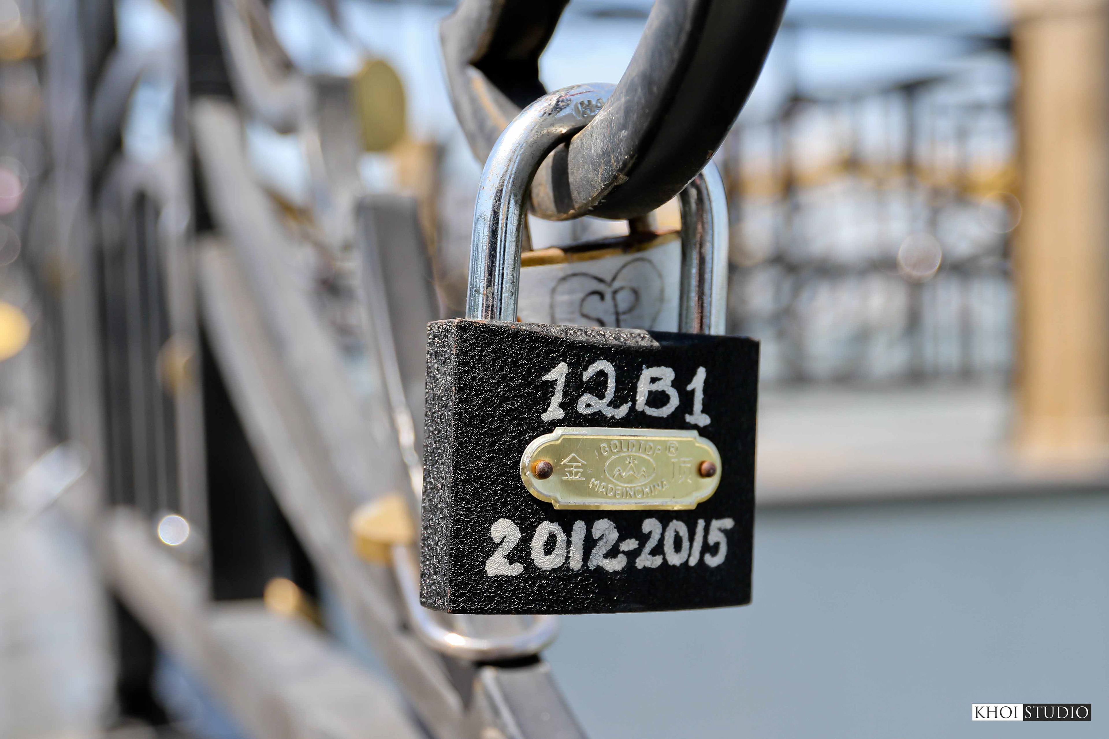 Love Lock Bridge in Da Nang, Vietnam