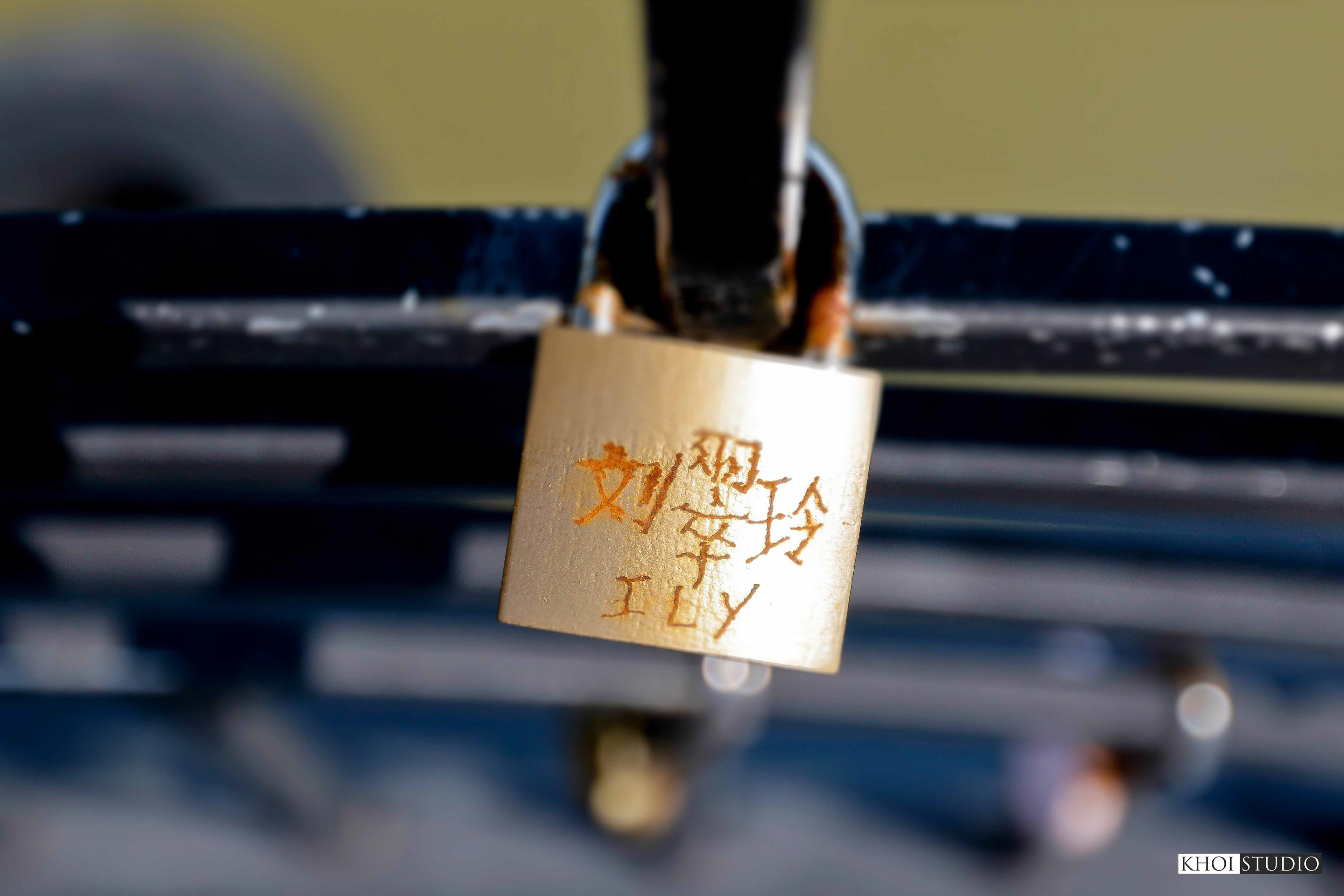 Love Lock Bridge in Da Nang, Vietnam