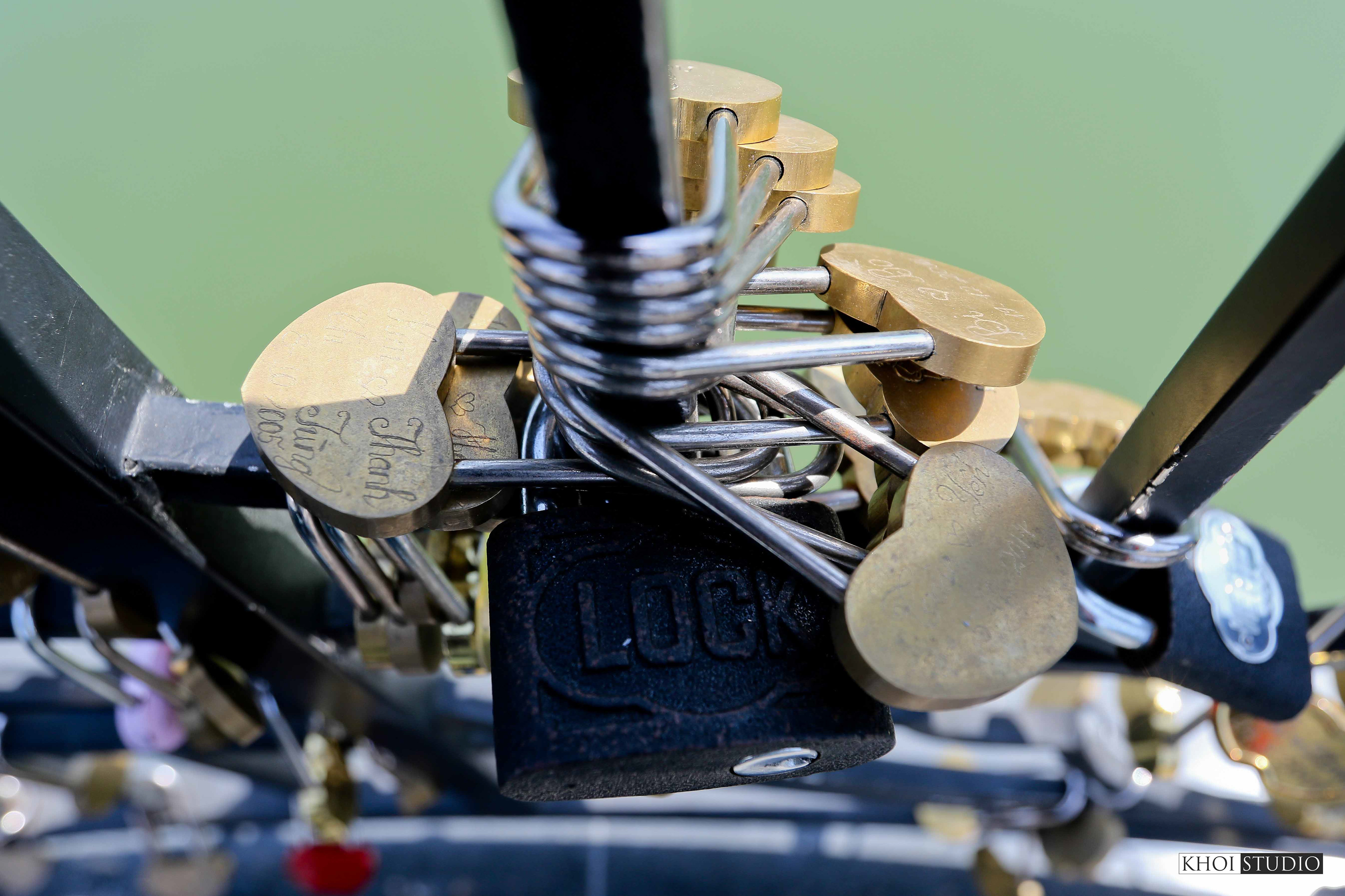 Love Lock Bridge in Da Nang, Vietnam
