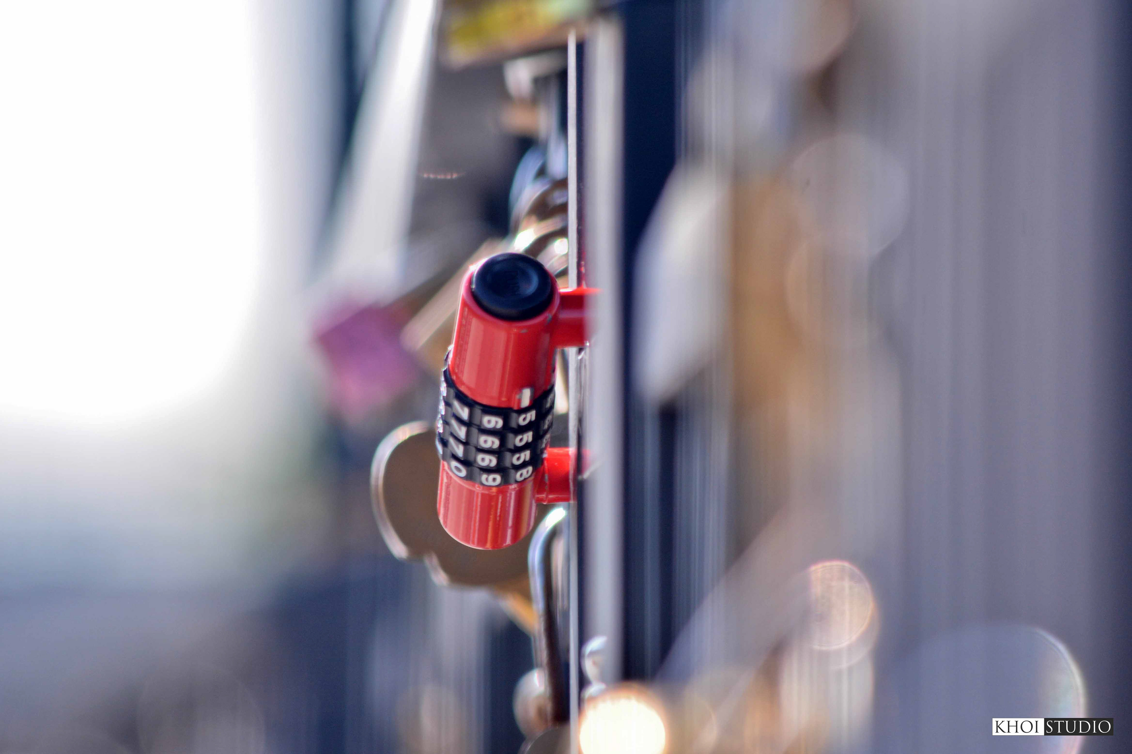 Love Lock Bridge in Da Nang, Vietnam