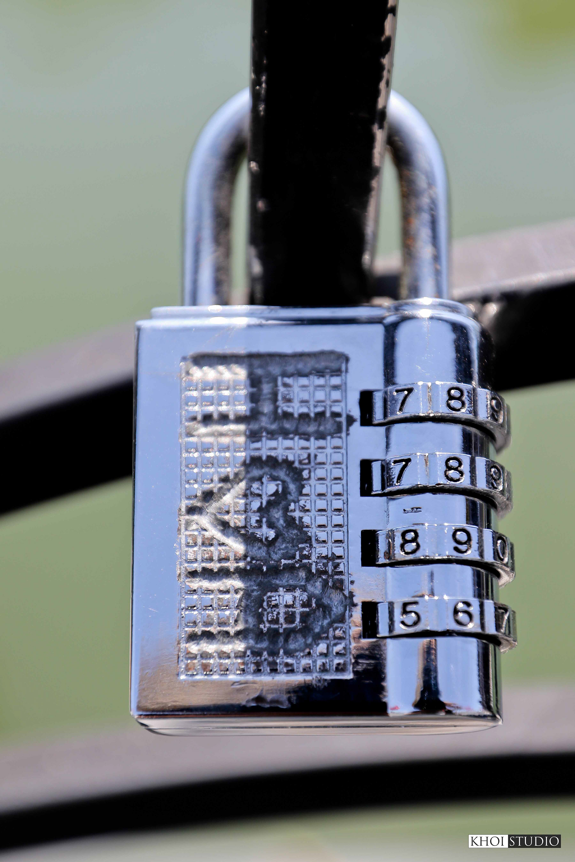 Love Lock Bridge in Da Nang, Vietnam