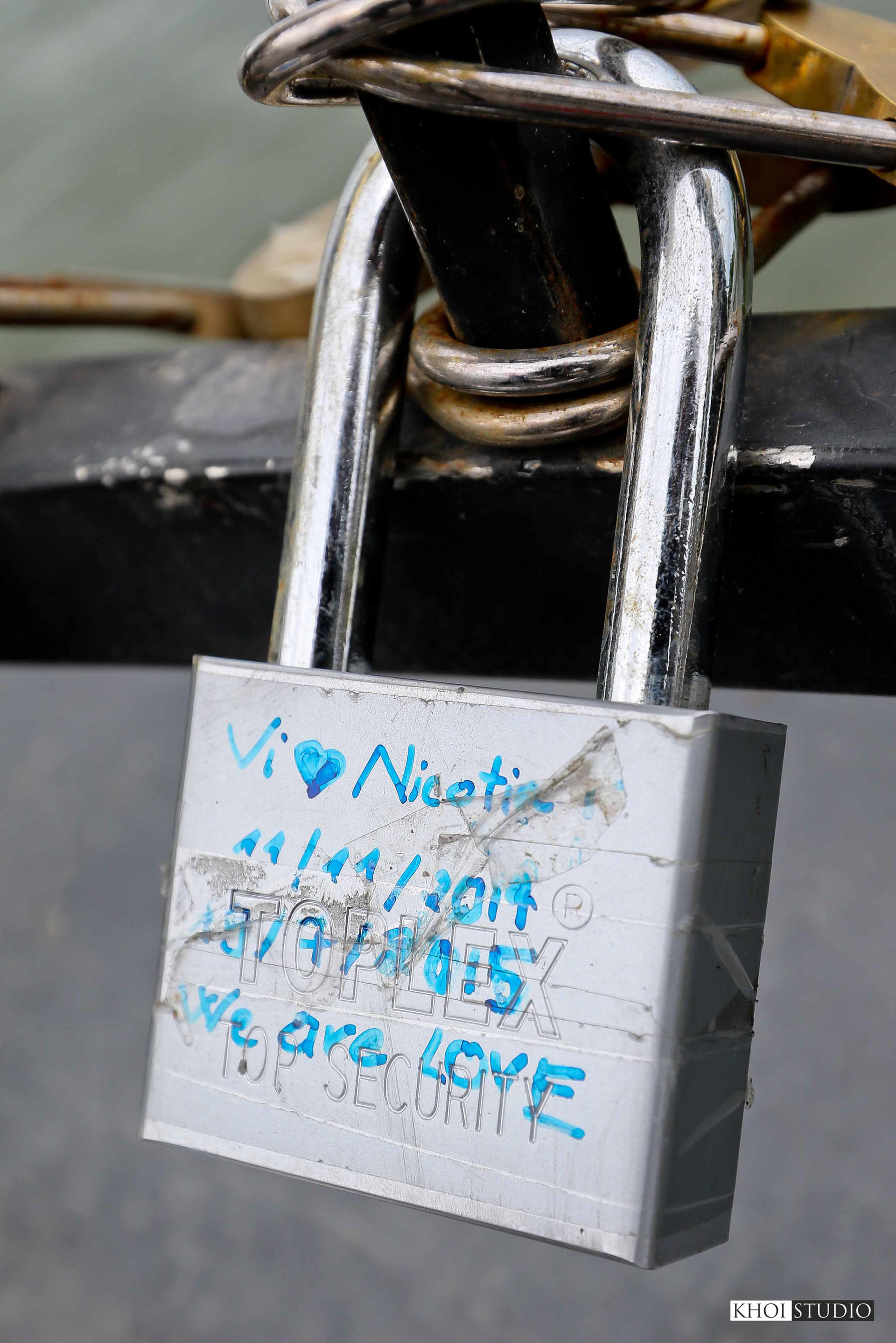 Love Lock Bridge in Da Nang, Vietnam