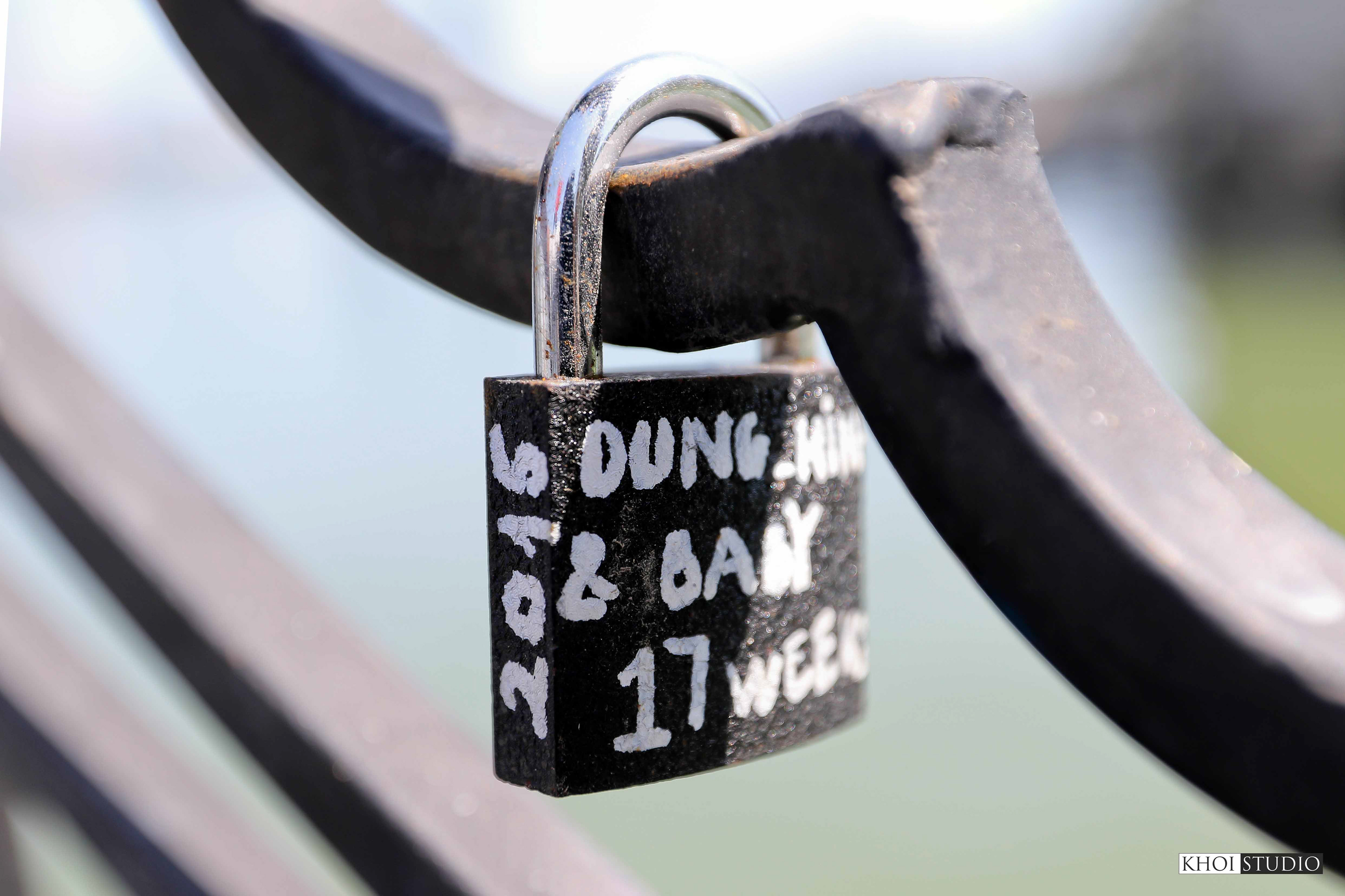 Love Lock Bridge in Da Nang, Vietnam